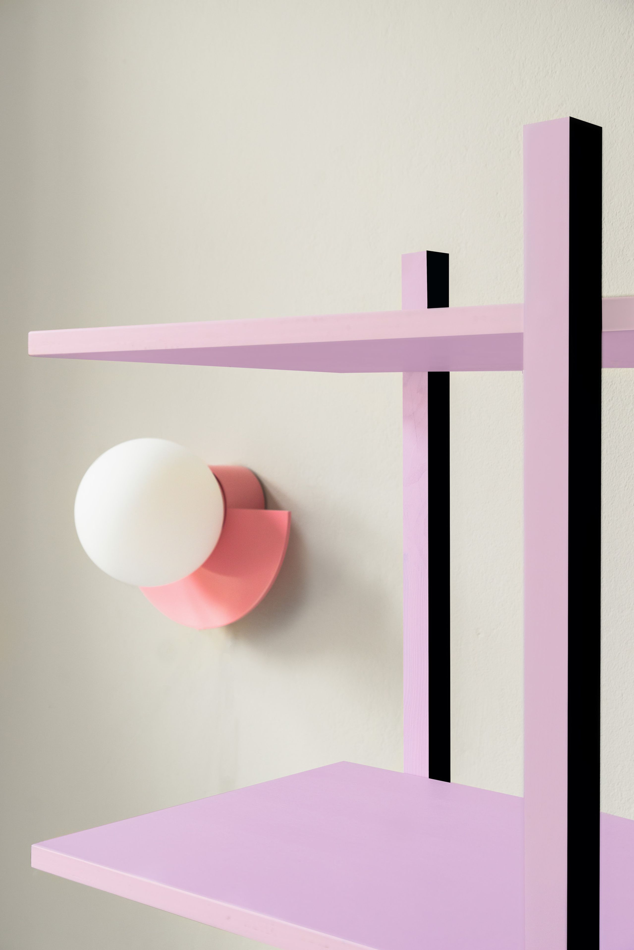 Swedish Ninja - Nástěnné svítidlo - Candy Little Circle 180 S - Bubblegum Pink