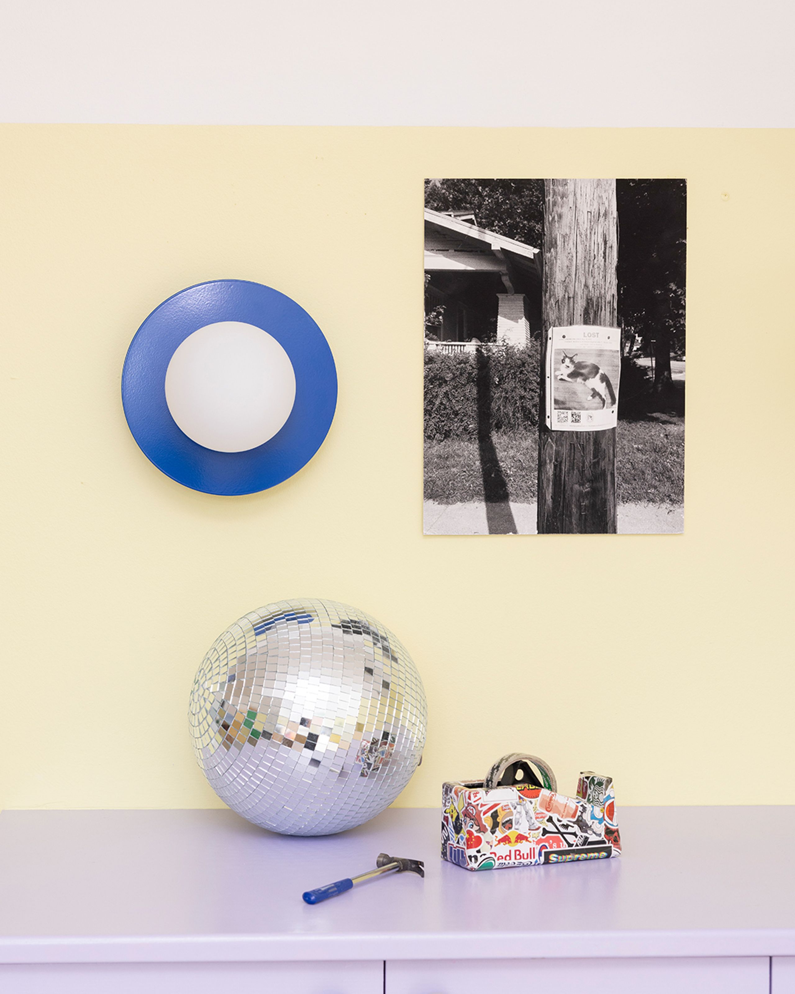 Swedish Ninja - Wall lamp - Candy Little Circle 360 S - Bubblegum Pink