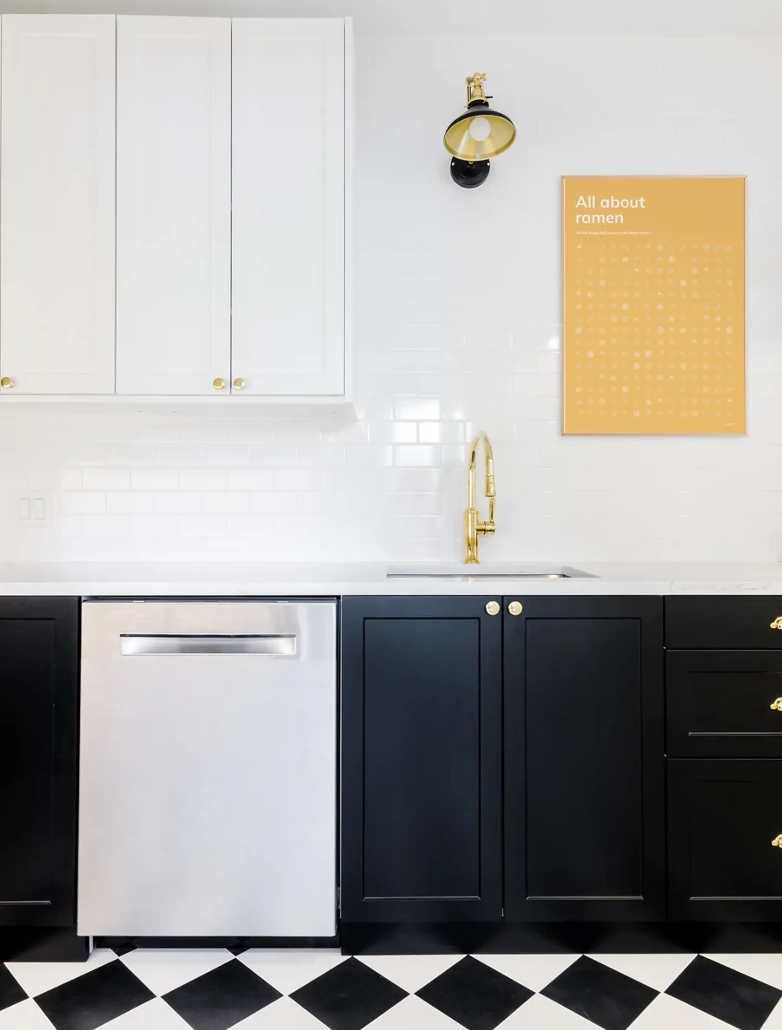 Taishō - Poster - All About Ramen - Orange Yellow