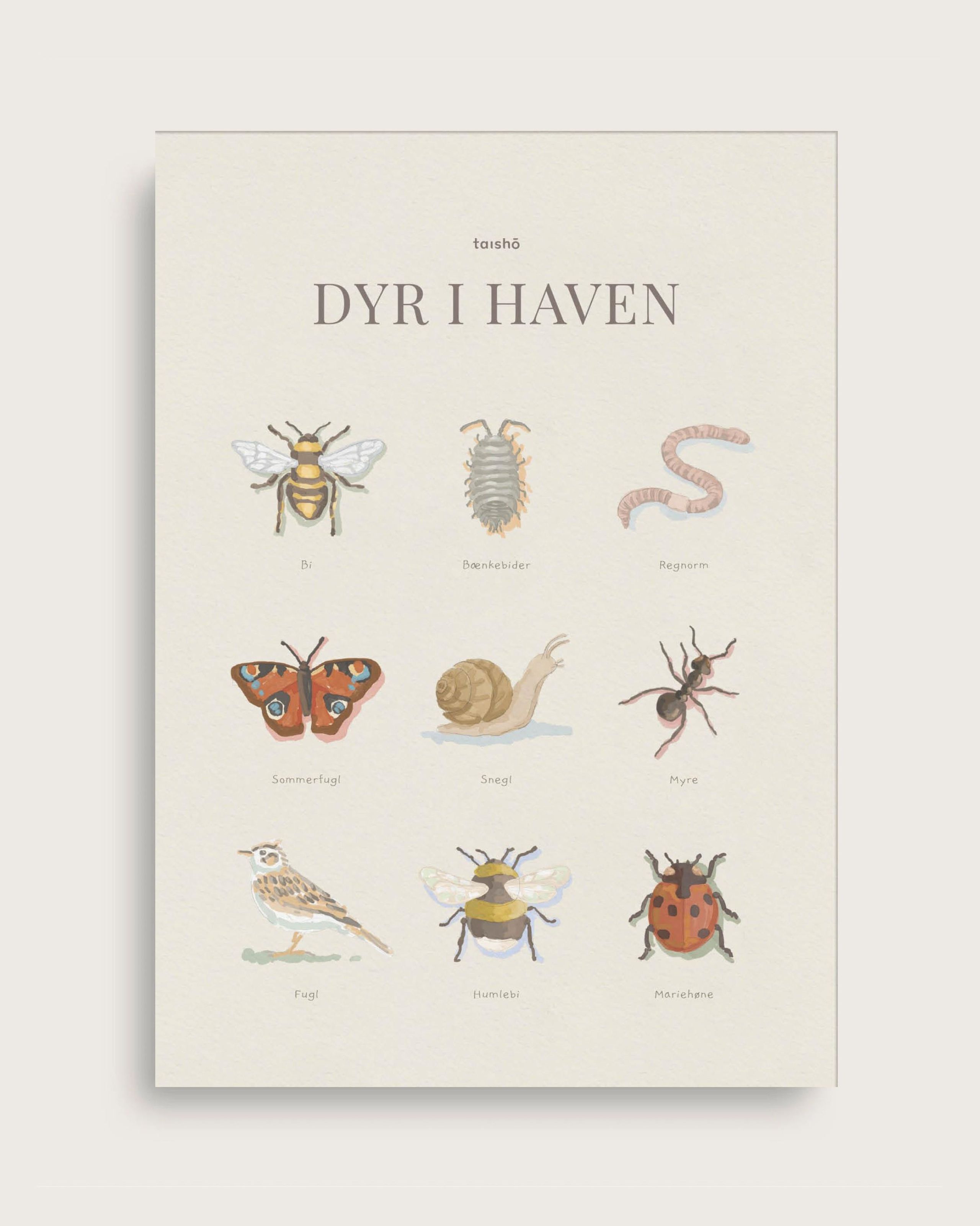 Taishō - Juliste - Animals In The Garden - Animals In The Garden