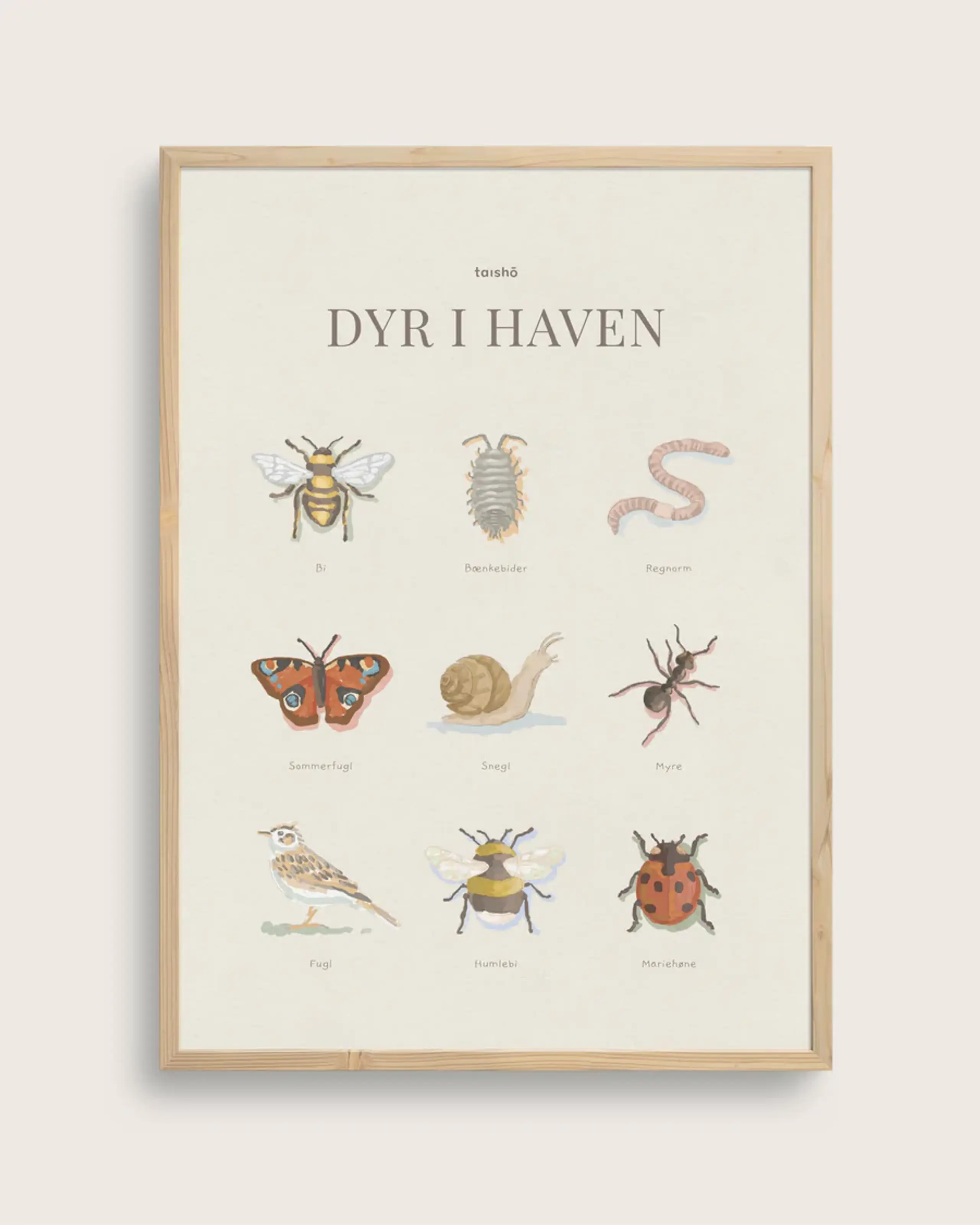 Taishō - Juliste - Animals In The Garden - Animals In The Garden