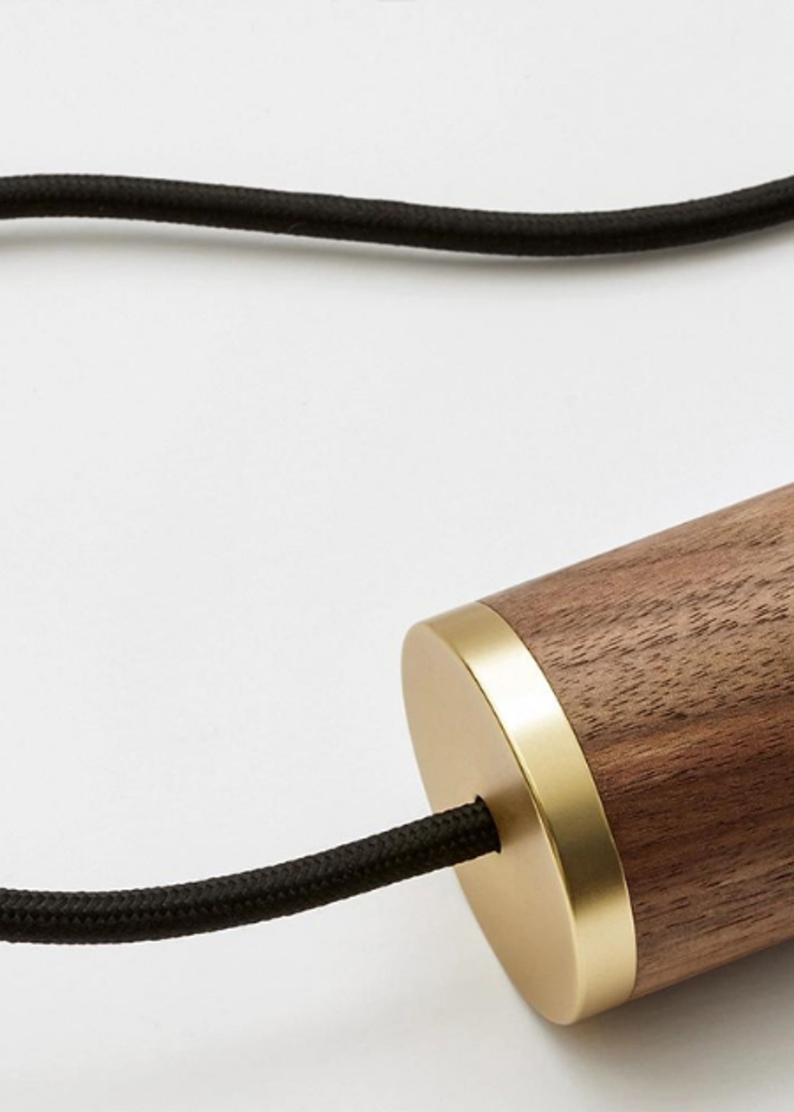 Tala - Lampe - Nine Pendant / Large / Sphere IV - Walnut/White