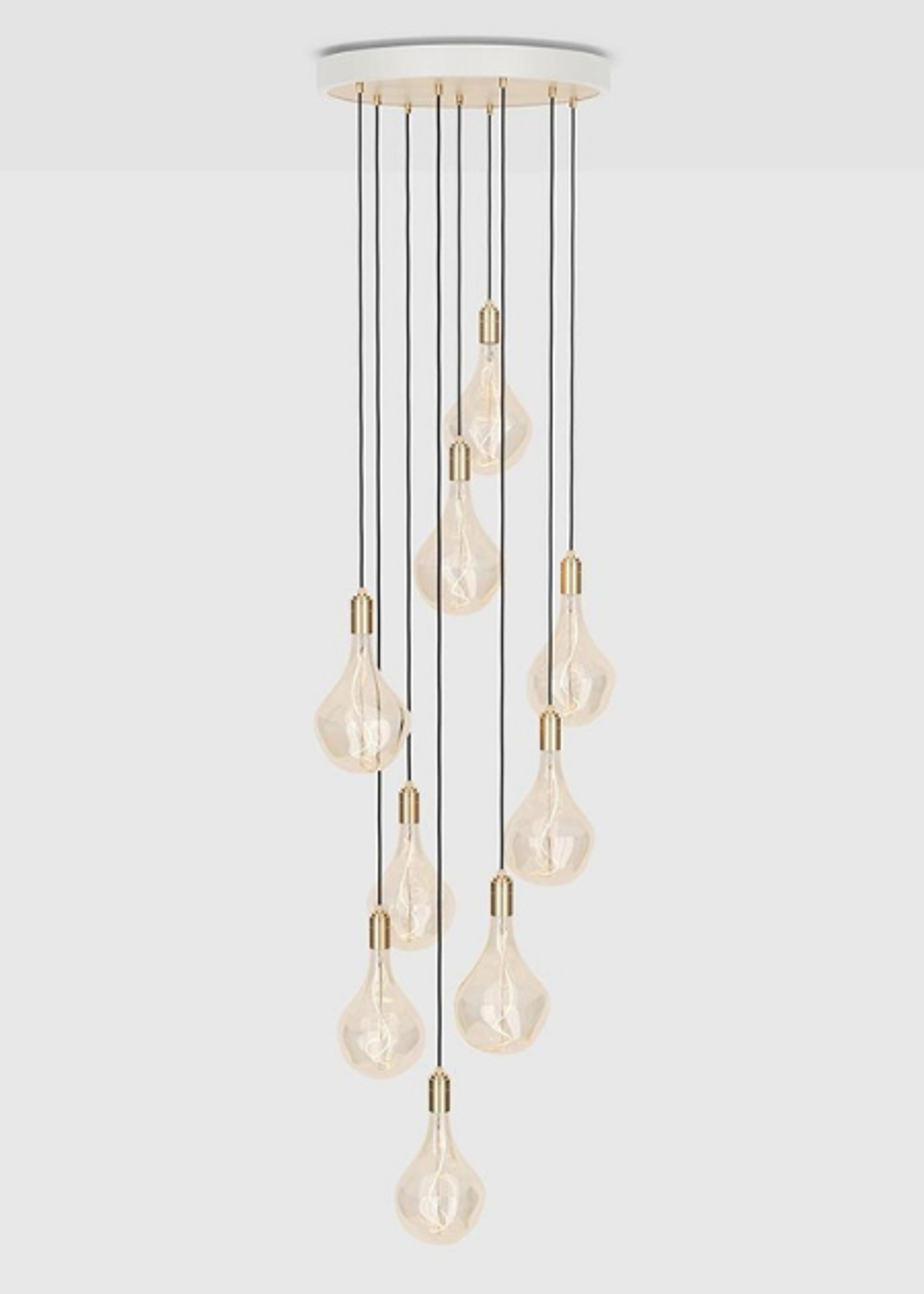 Tala - Lampe - Nine Pendant / Large / Voronoi II - Brass/White