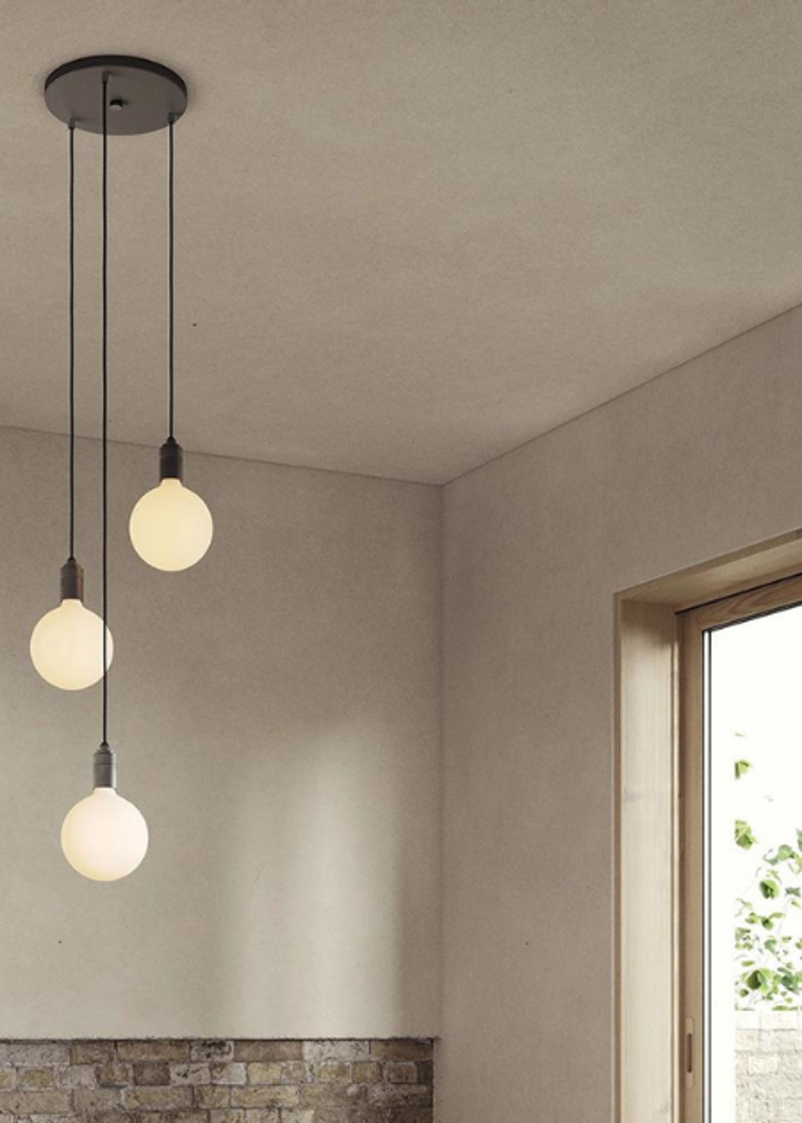 Tala - Lampe - Triple Pendant Canopy - Graphite/Black