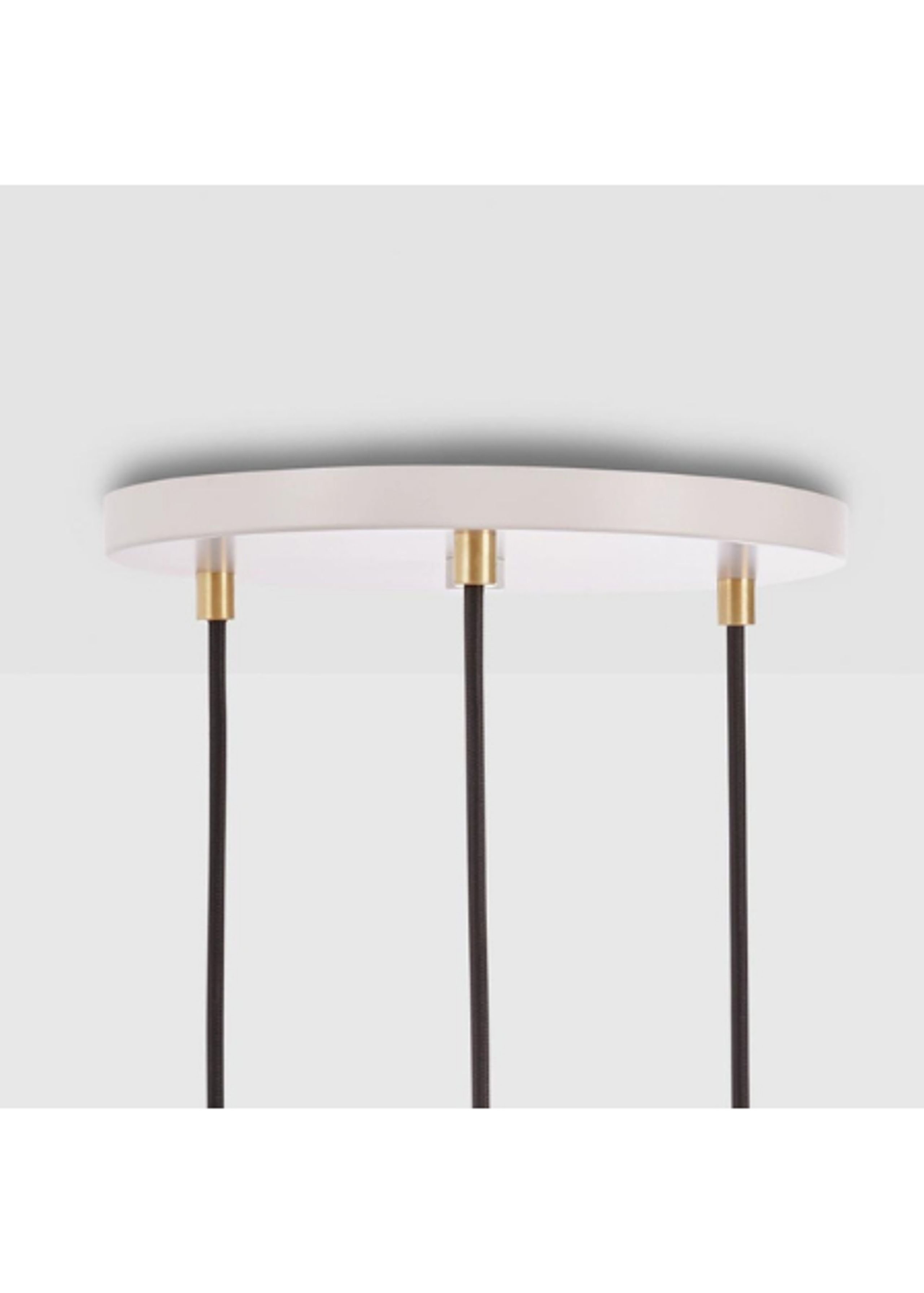 Tala - Lampe - Triple Pendant Canopy - Walnut/White