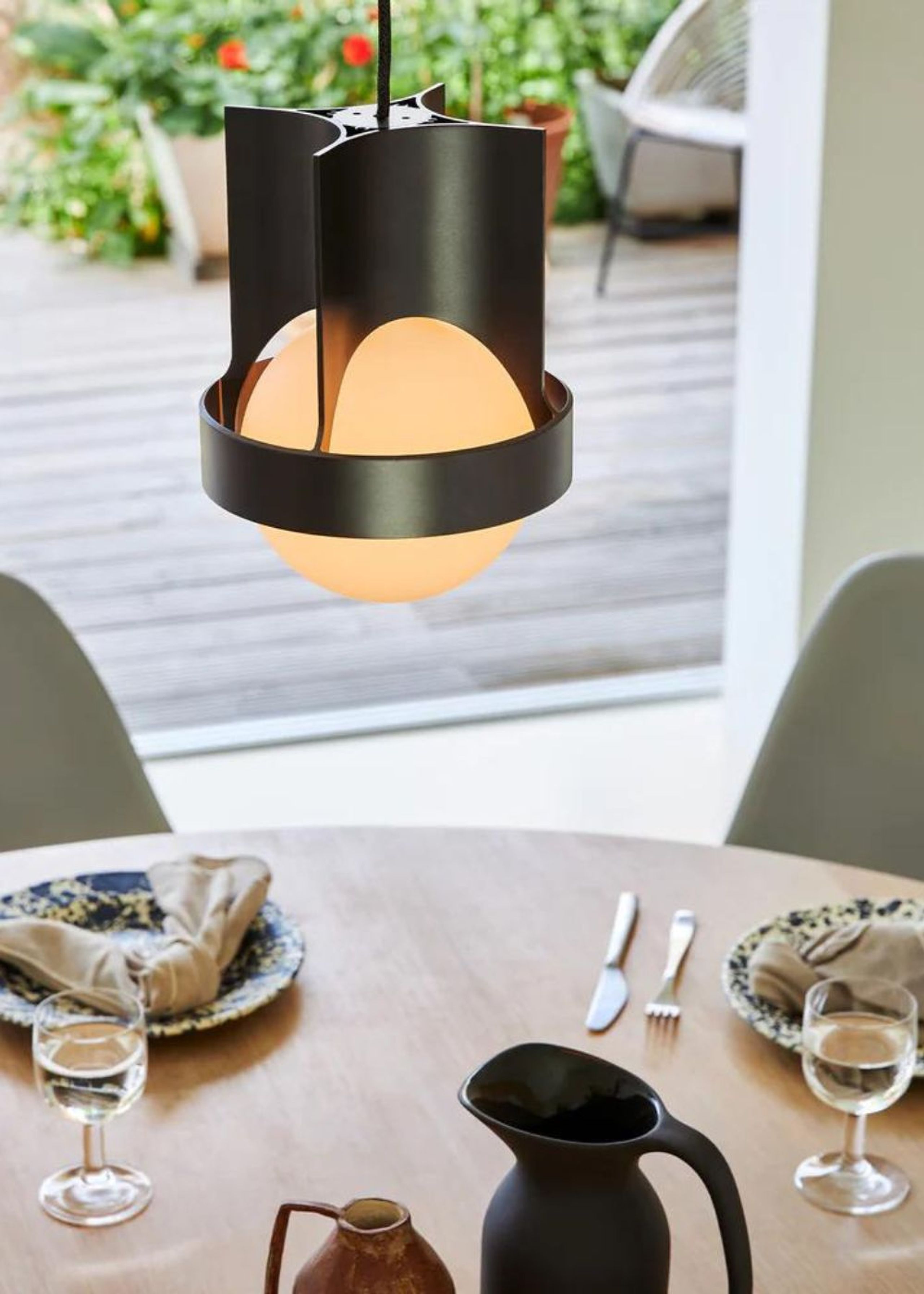 Tala - Pendelleuchte - Loop Single Pendant + Sphere IV - Dark Grey