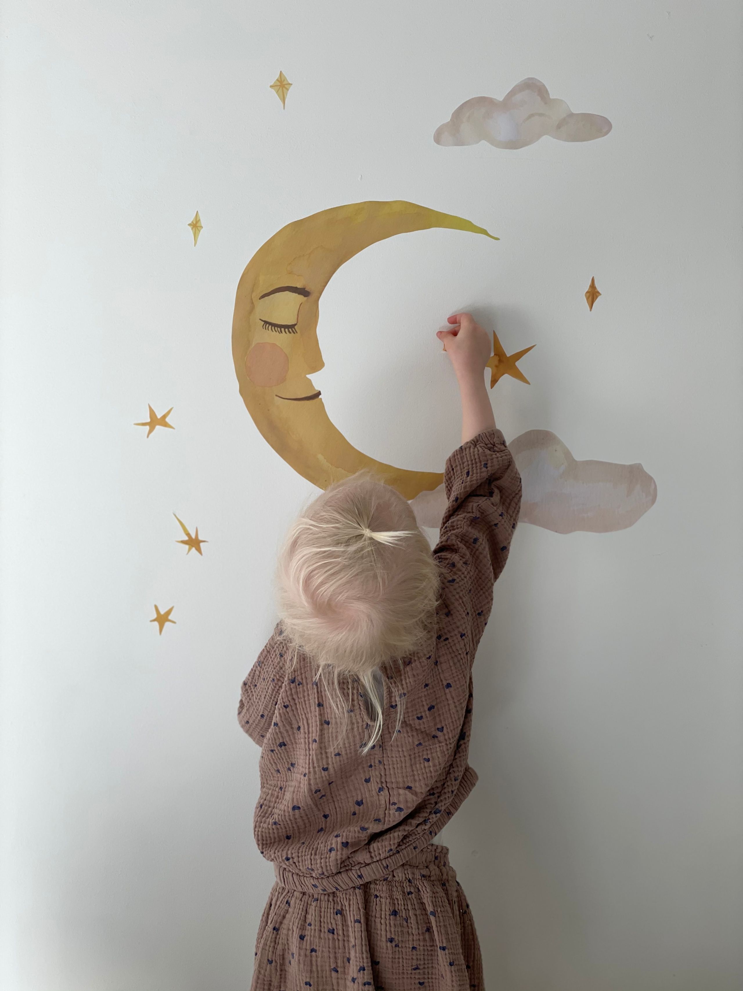 That's Mine - Kinder Wandsticker - Wallsticker Moon Multi - Moon Multi