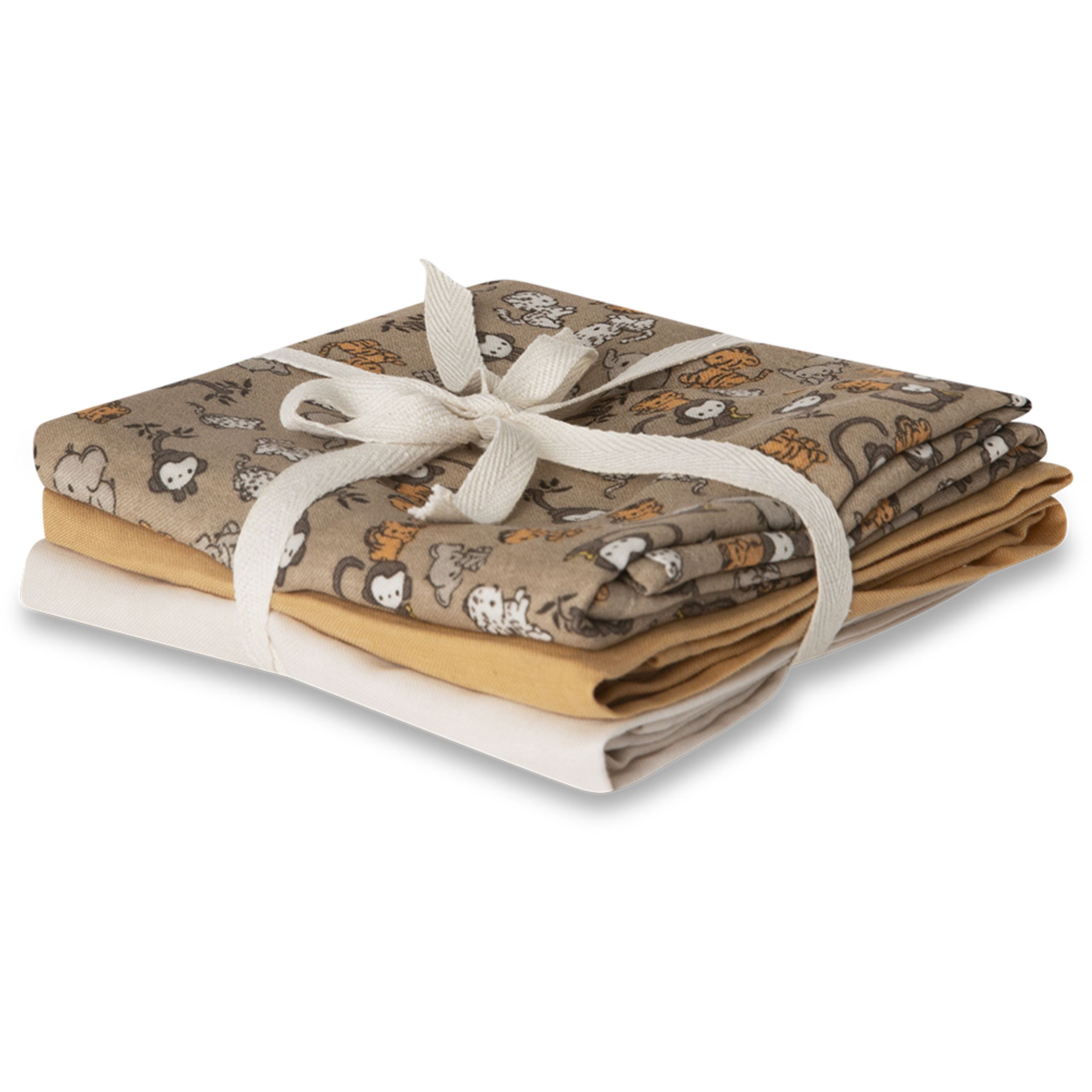 That's Mine - Stofble - Bora Muslin Cloth 3-pack - Jungle friends