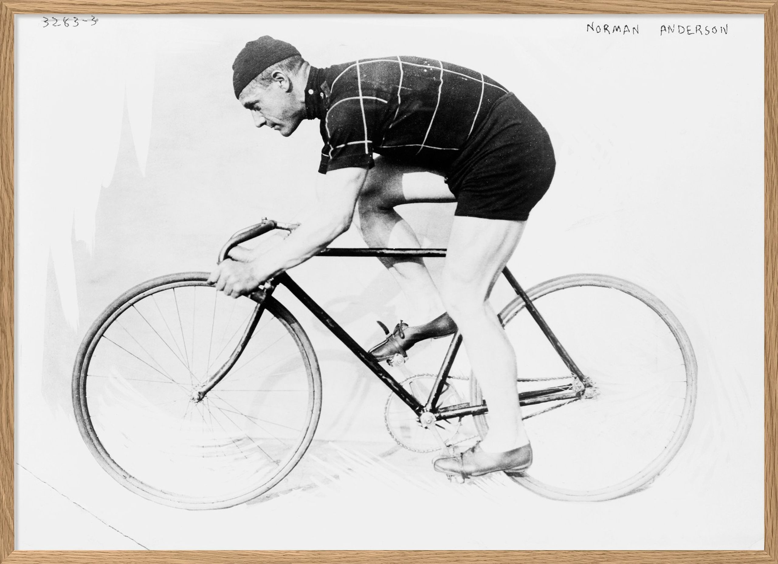 The Dybdahl Co - Poster - Man and bicycle III #9901 - Man and bicycle