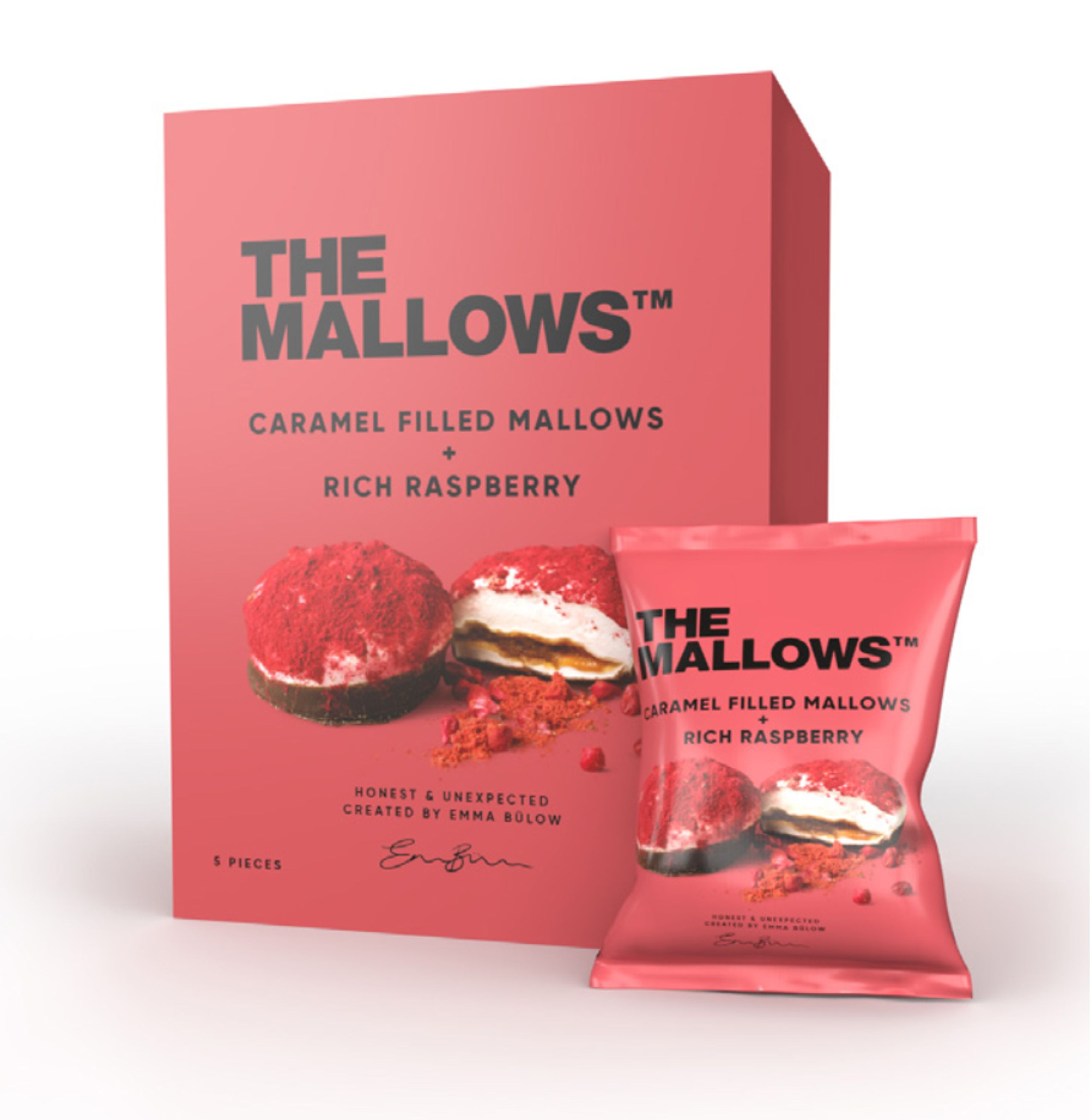 The Mallows - Guimauve - Filled mallows - Rich Raspberry