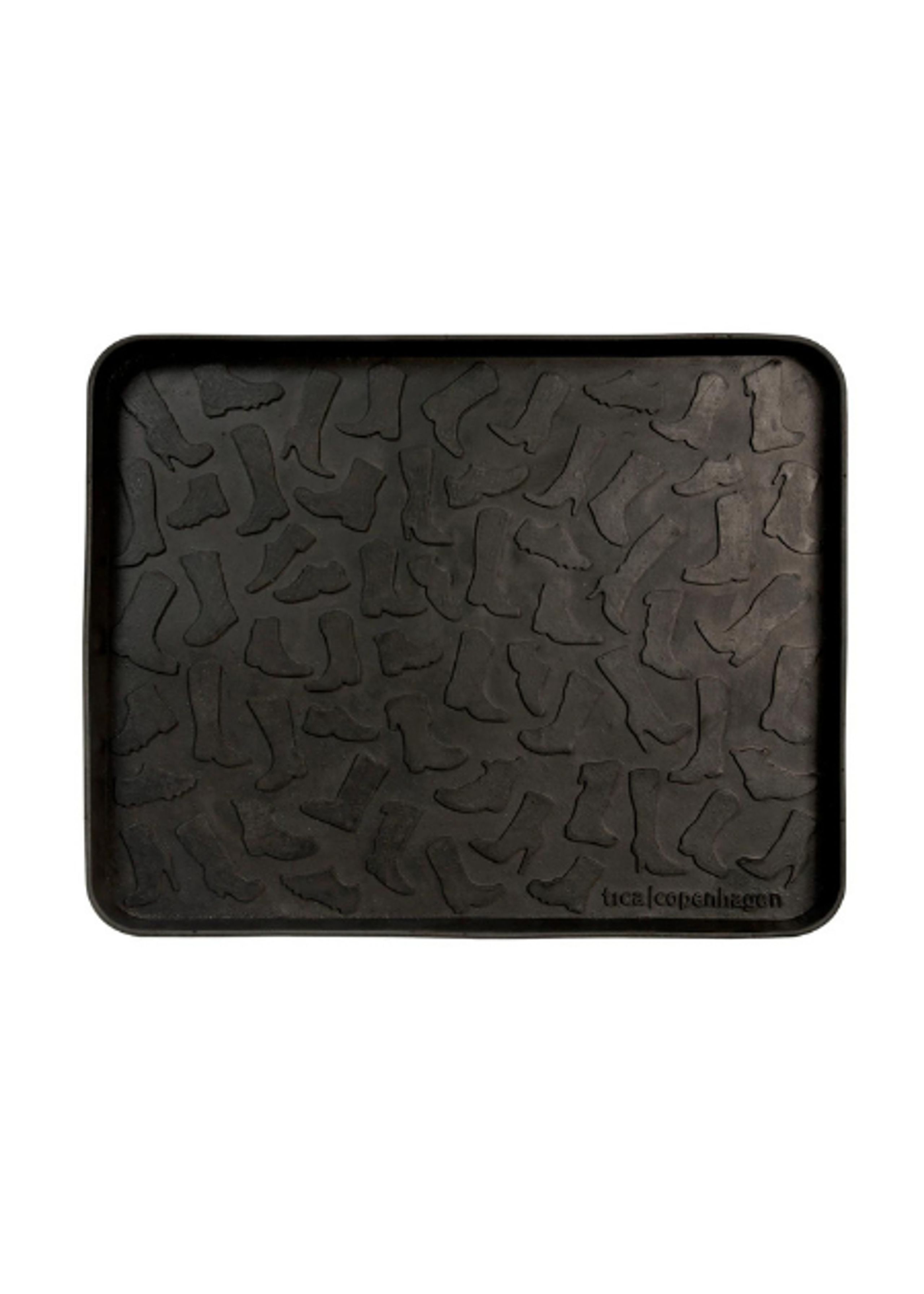 Tica Copenhagen - Dørmåtte - Skobakker I Gummi - Black - Medium