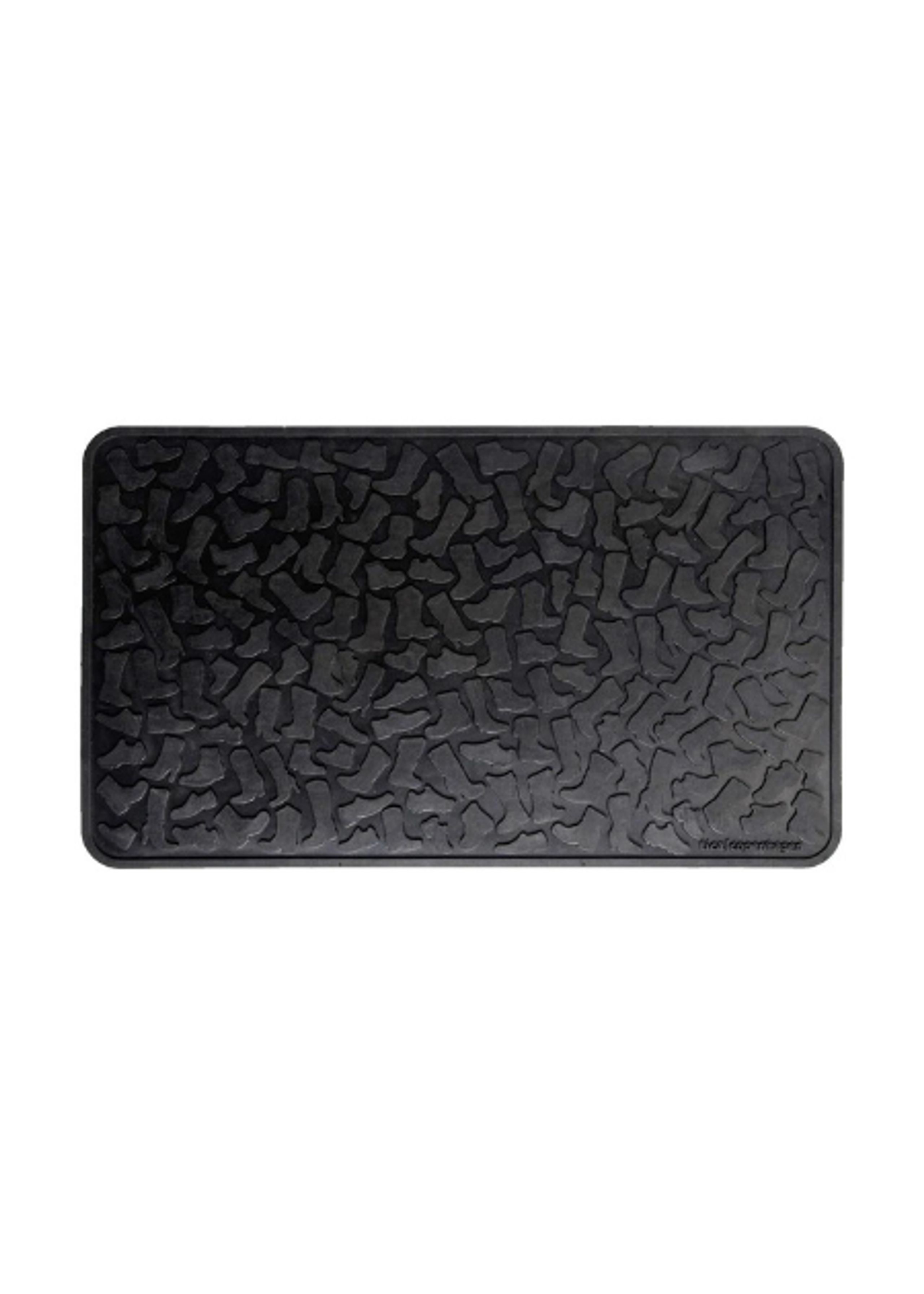Tica Copenhagen - Doormat - Dørmåtte I Gummi - Tica Copenhagen - Black - Small