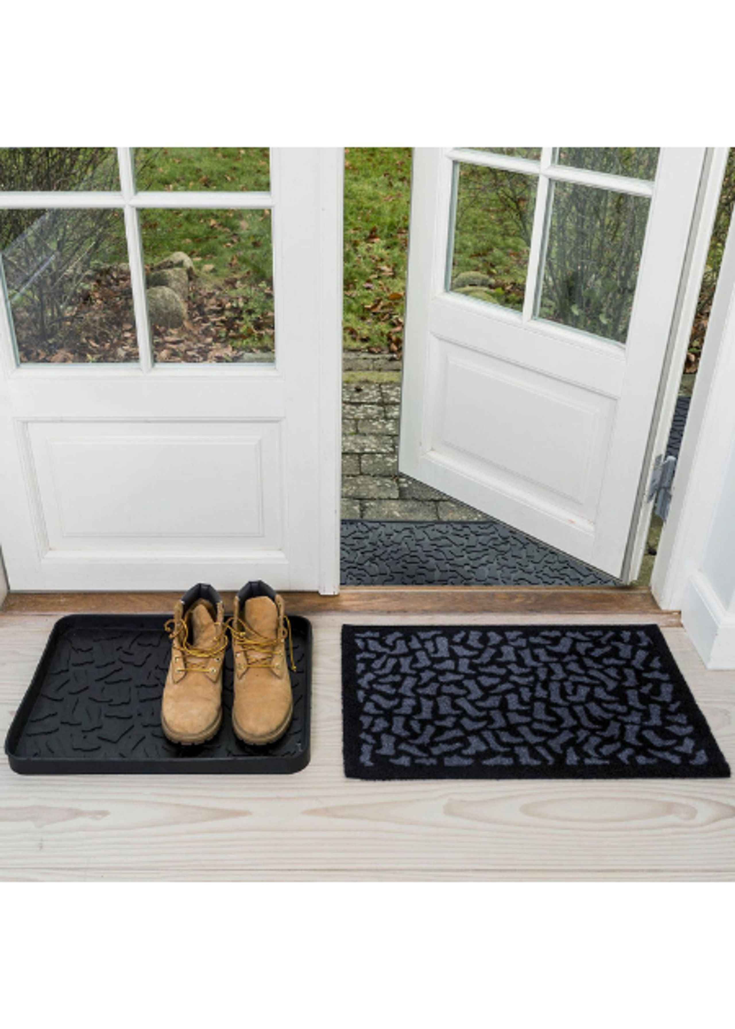 Tica Copenhagen - Doormat - Dørmåtte I Gummi - Tica Copenhagen - Black - Small