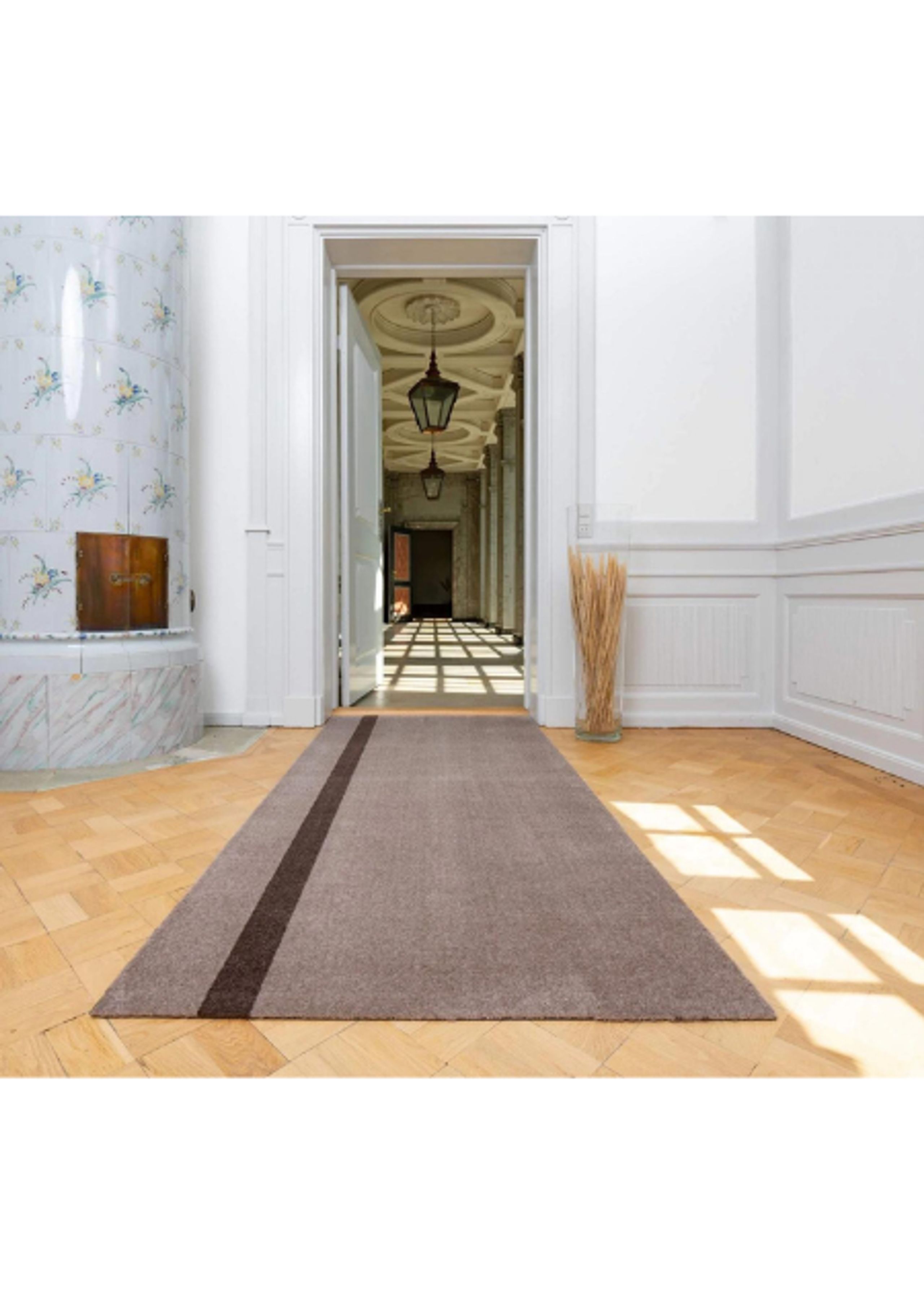 Tica Copenhagen - Tapijt - Stripe Vertical - Sand/Brown