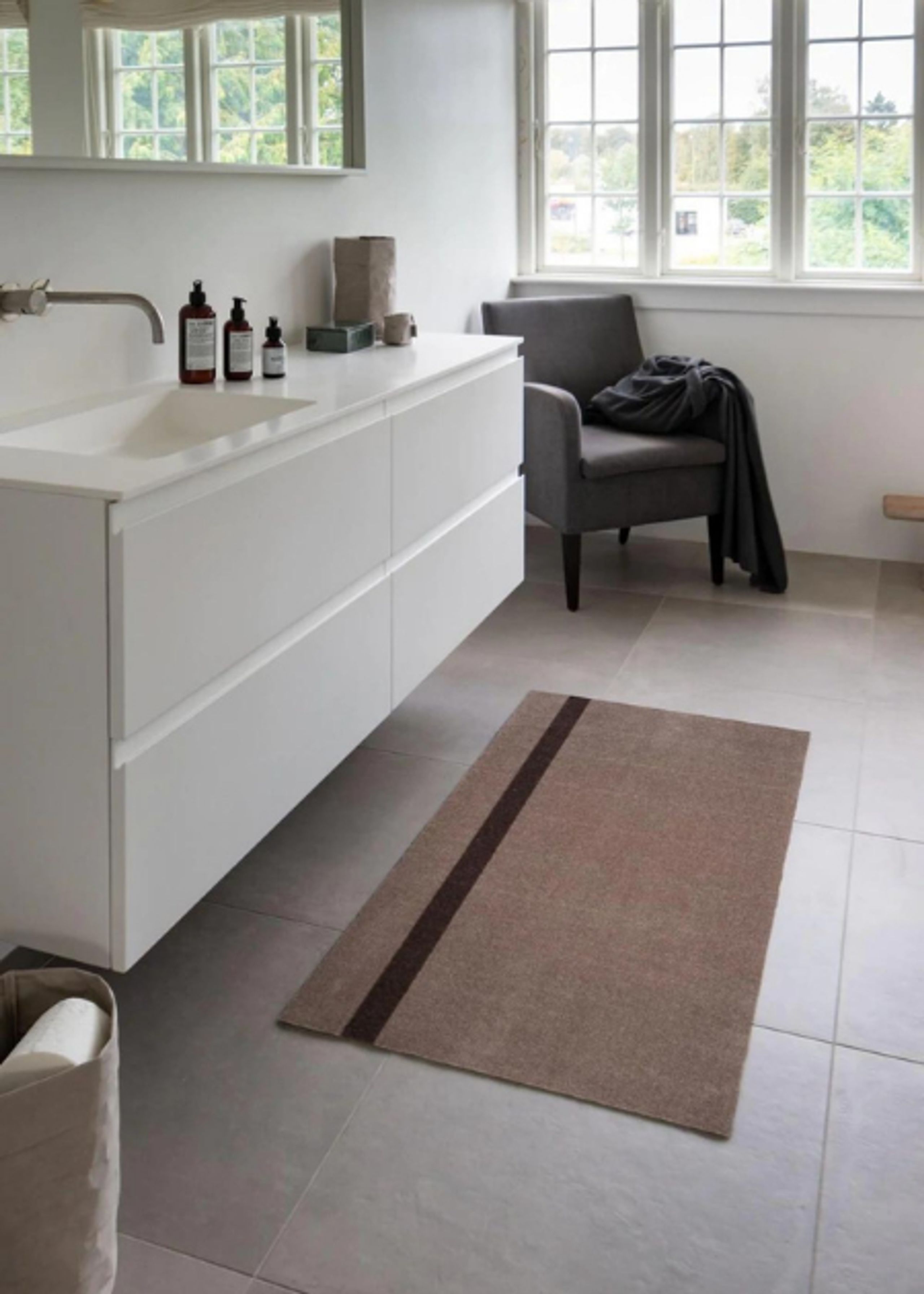 Tica Copenhagen - Tapijt - Stripe Vertical - Sand/Brown