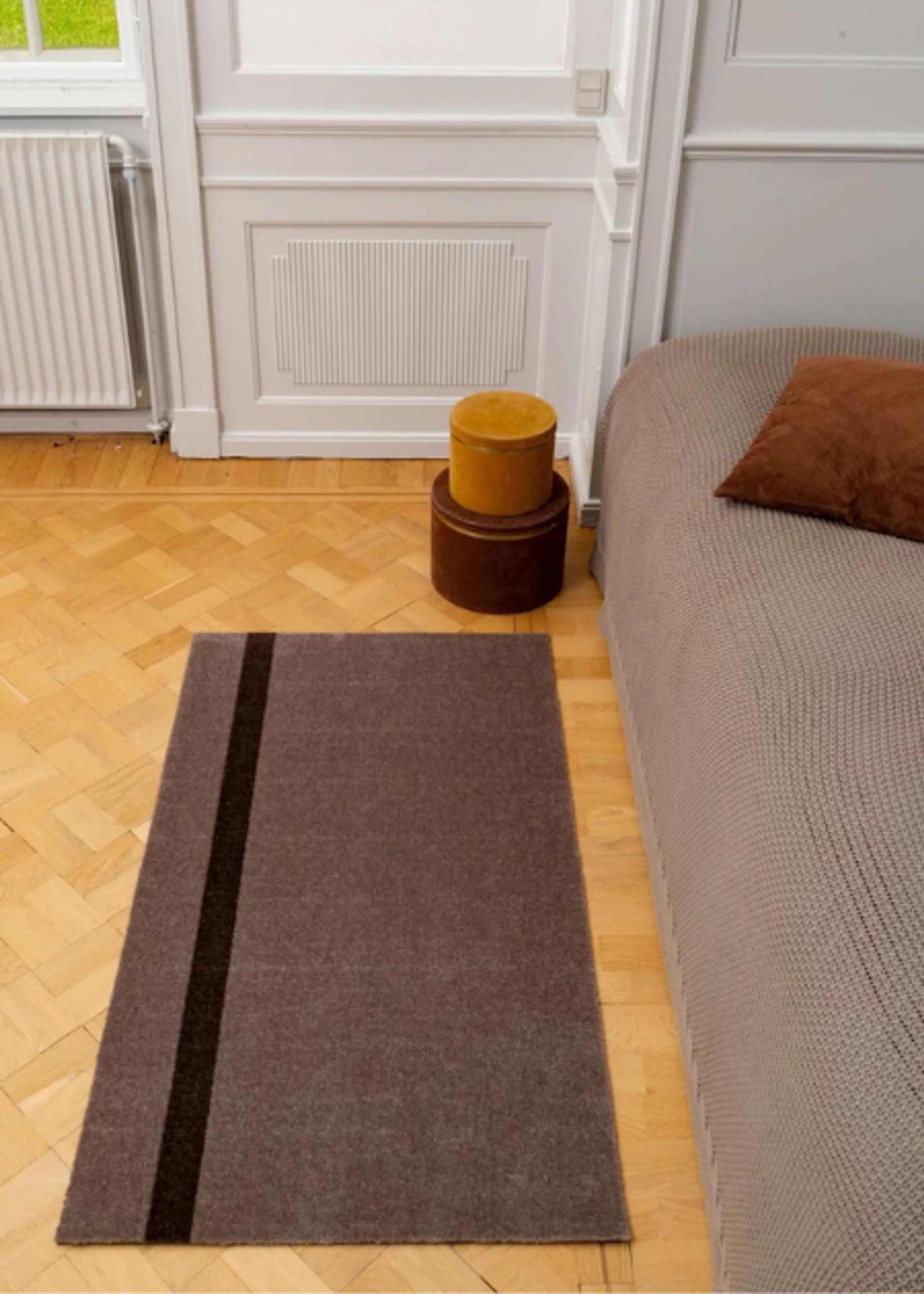 Tica Copenhagen - Tapijt - Stripe Vertical - Sand/Brown