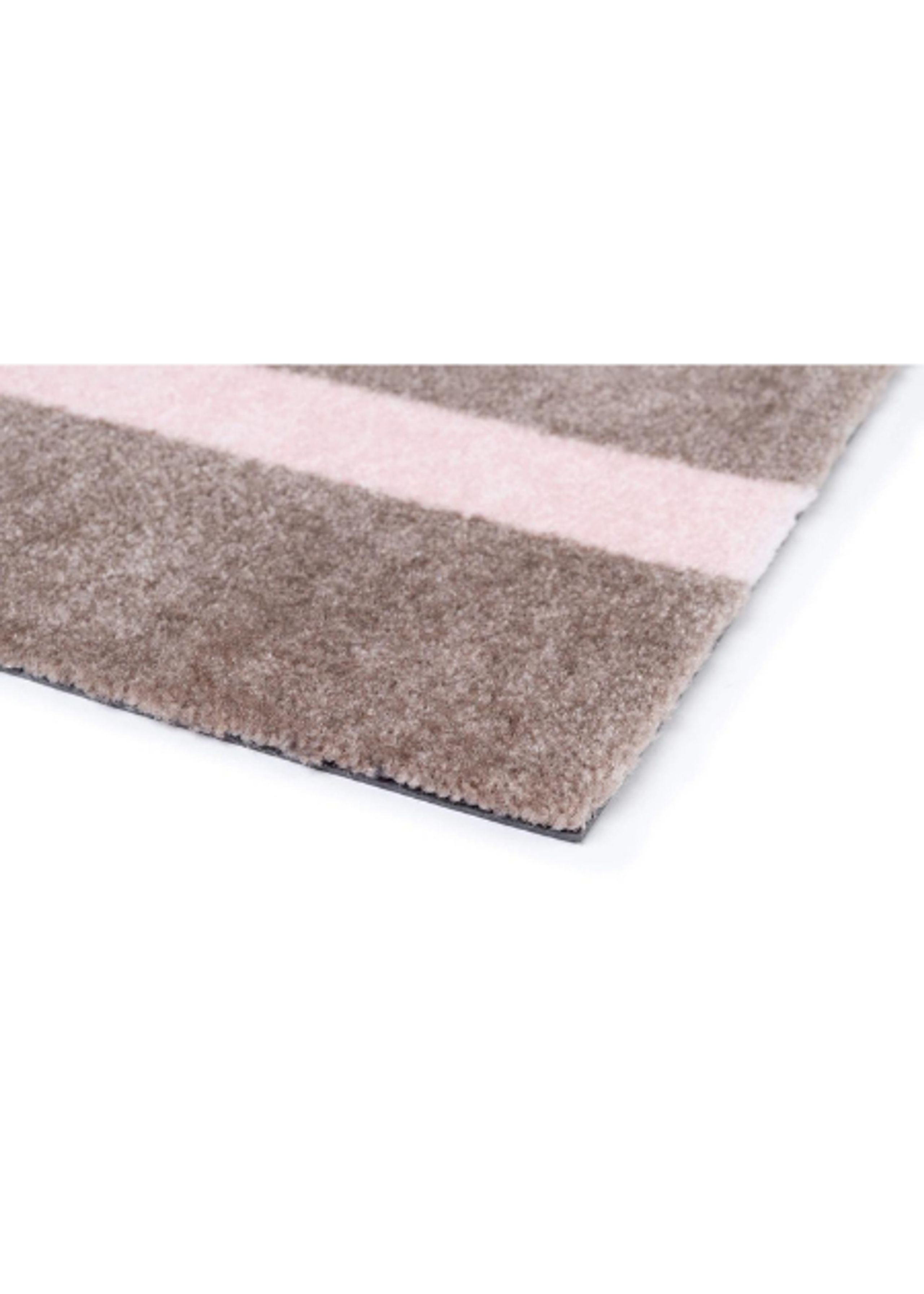 Tica Copenhagen - Rug - Stripe Vertical - Sand/Light Pink