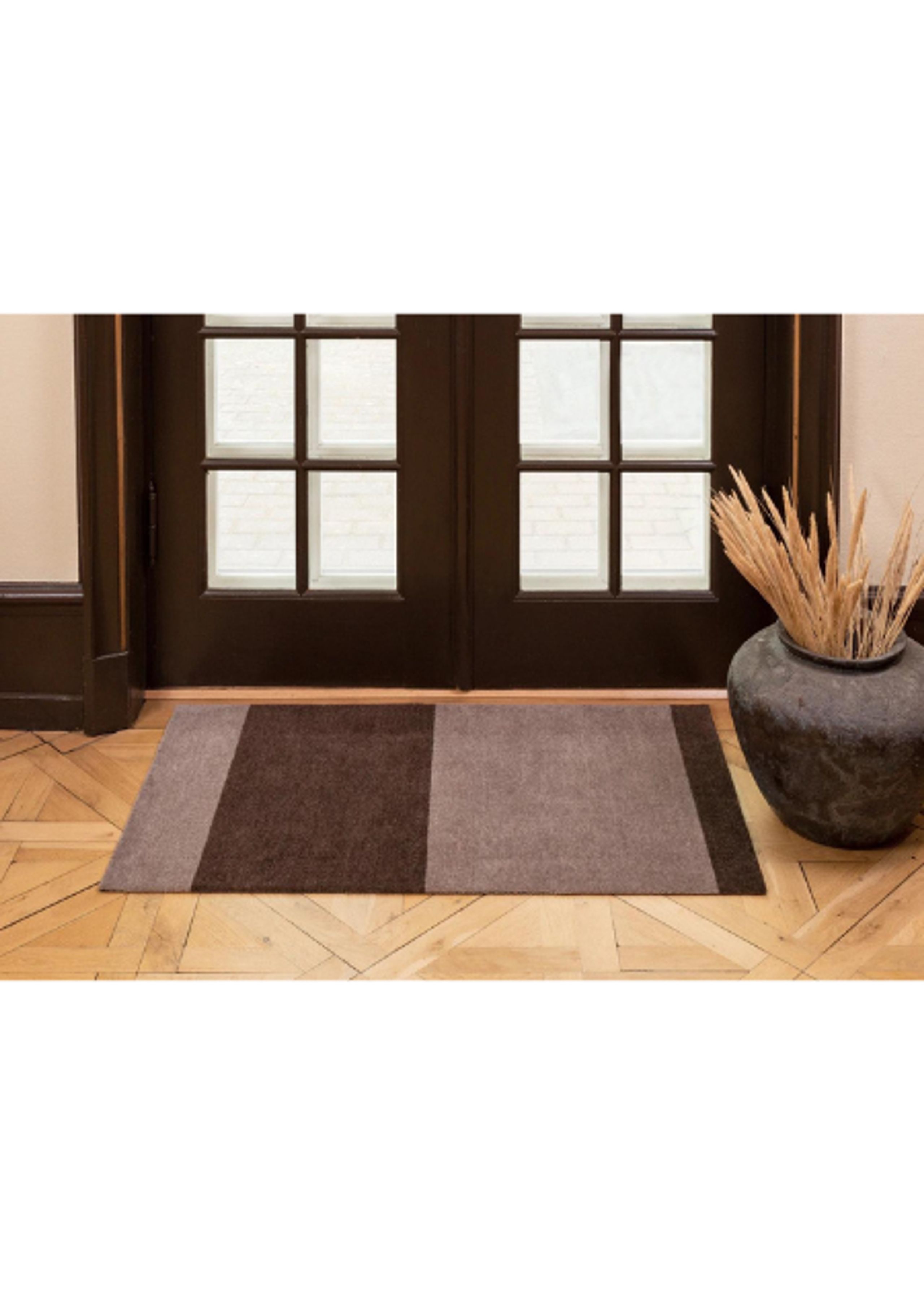 Tica Copenhagen - Rug - STRIPES HORIZON - Sand/Brown