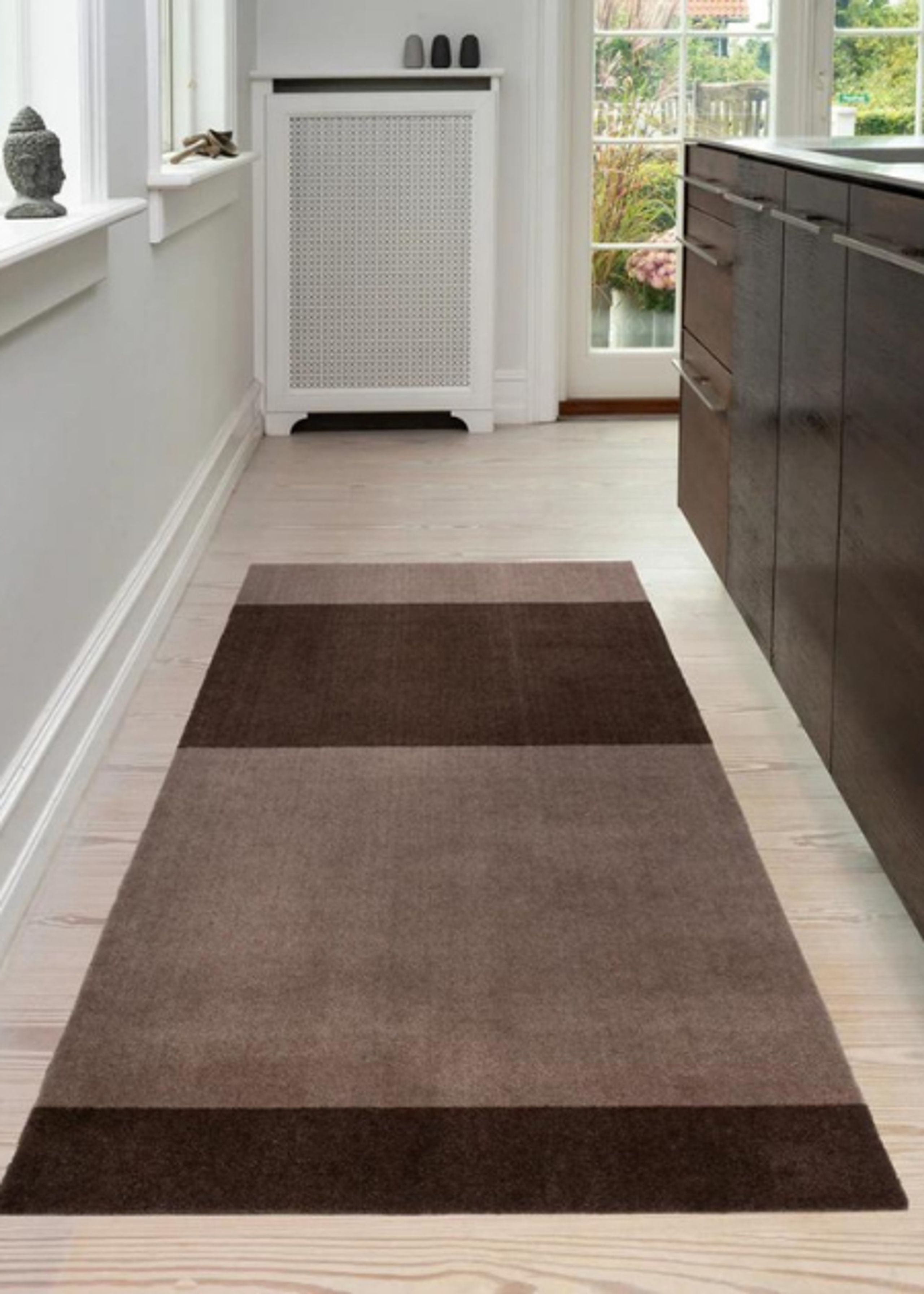 Tica Copenhagen - Rug - STRIPES HORIZON - Sand/Brown