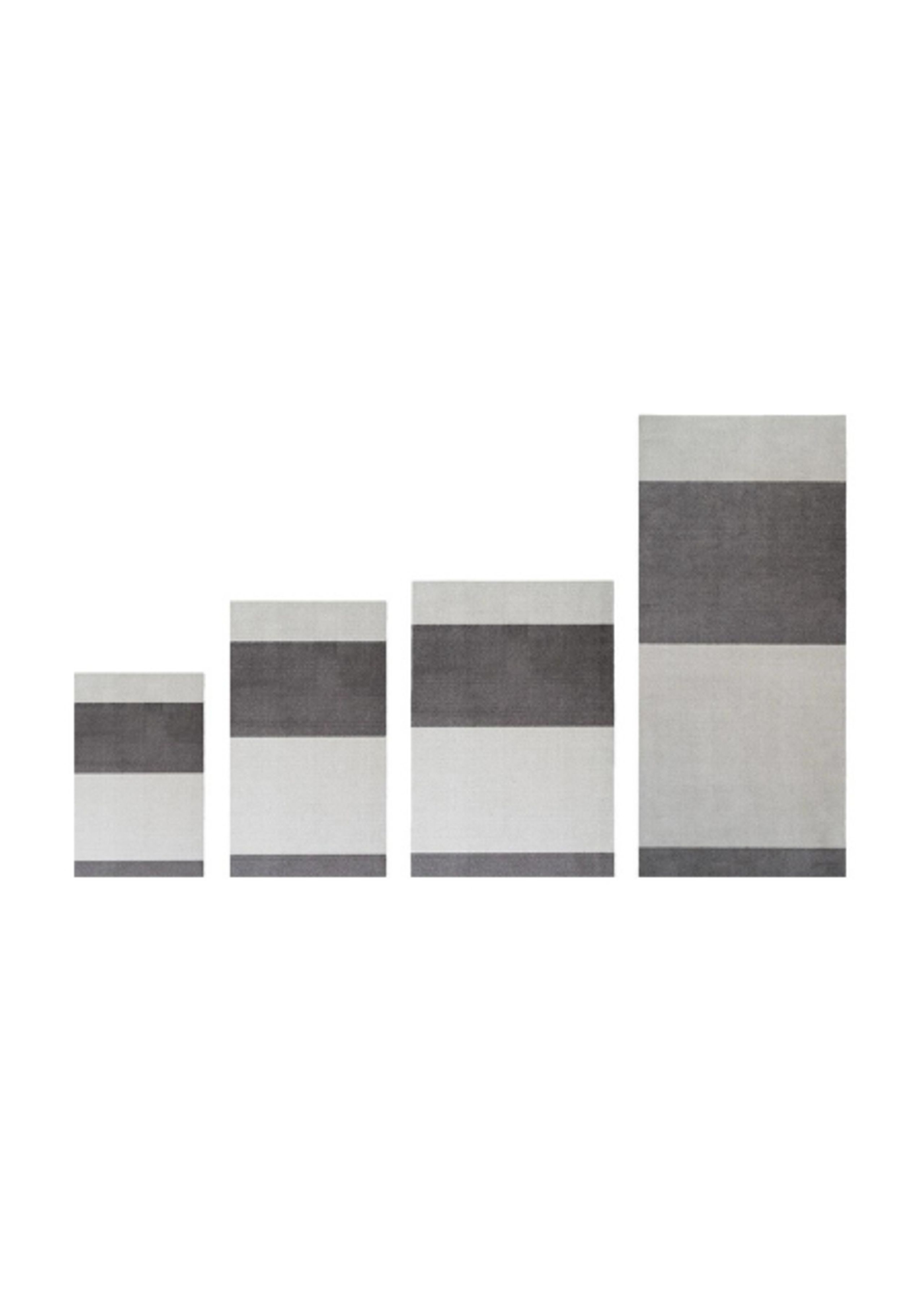 Tica Copenhagen - Rug - STRIPES HORIZON - Steelgrey/Light Grey