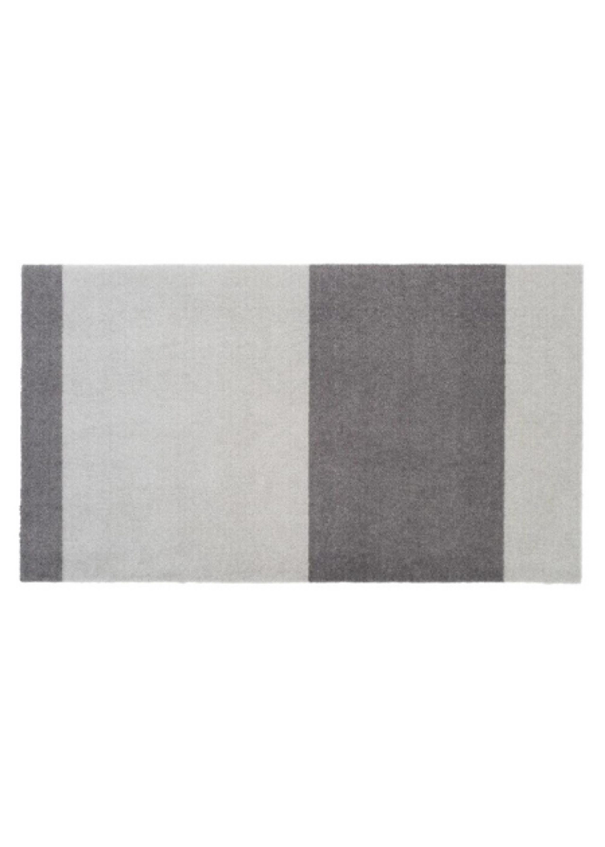 Tica Copenhagen - Rug - STRIPES HORIZON - Steelgrey/Light Grey