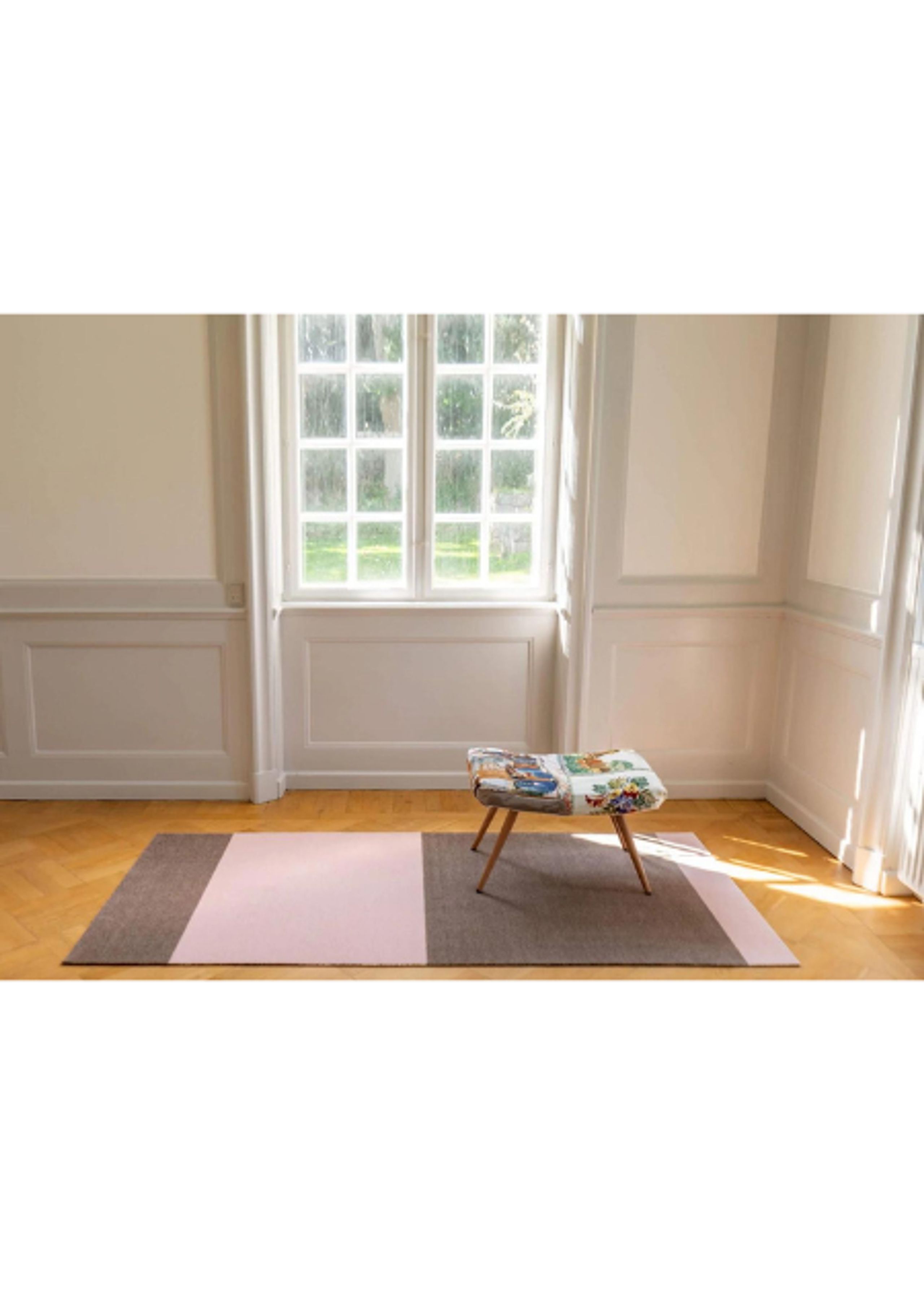 Tica Copenhagen - Tapis - Stripes Horizon Unicolor - Sand/Light Pink