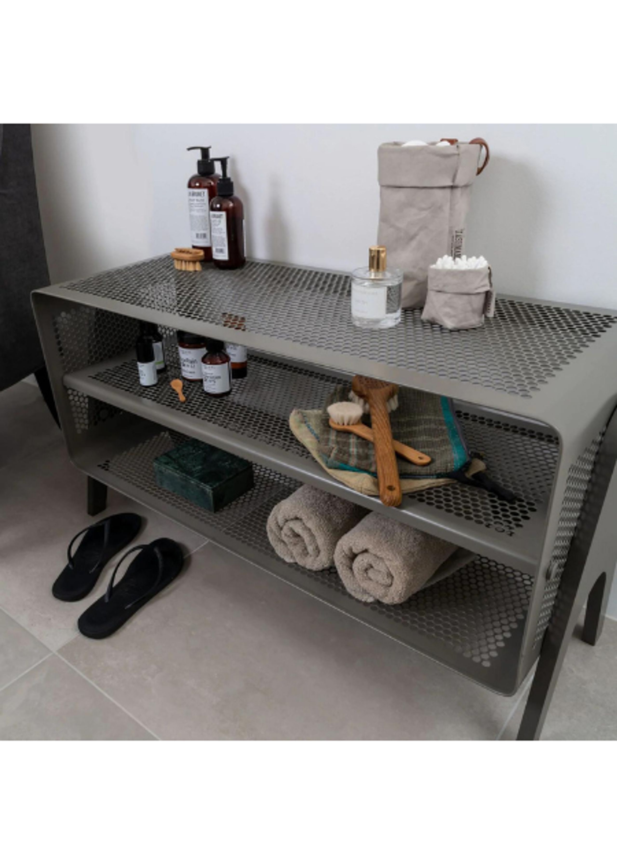 Tica Copenhagen - Regał na buty - Tica Rack - Floor - Taupe - Large - Floor