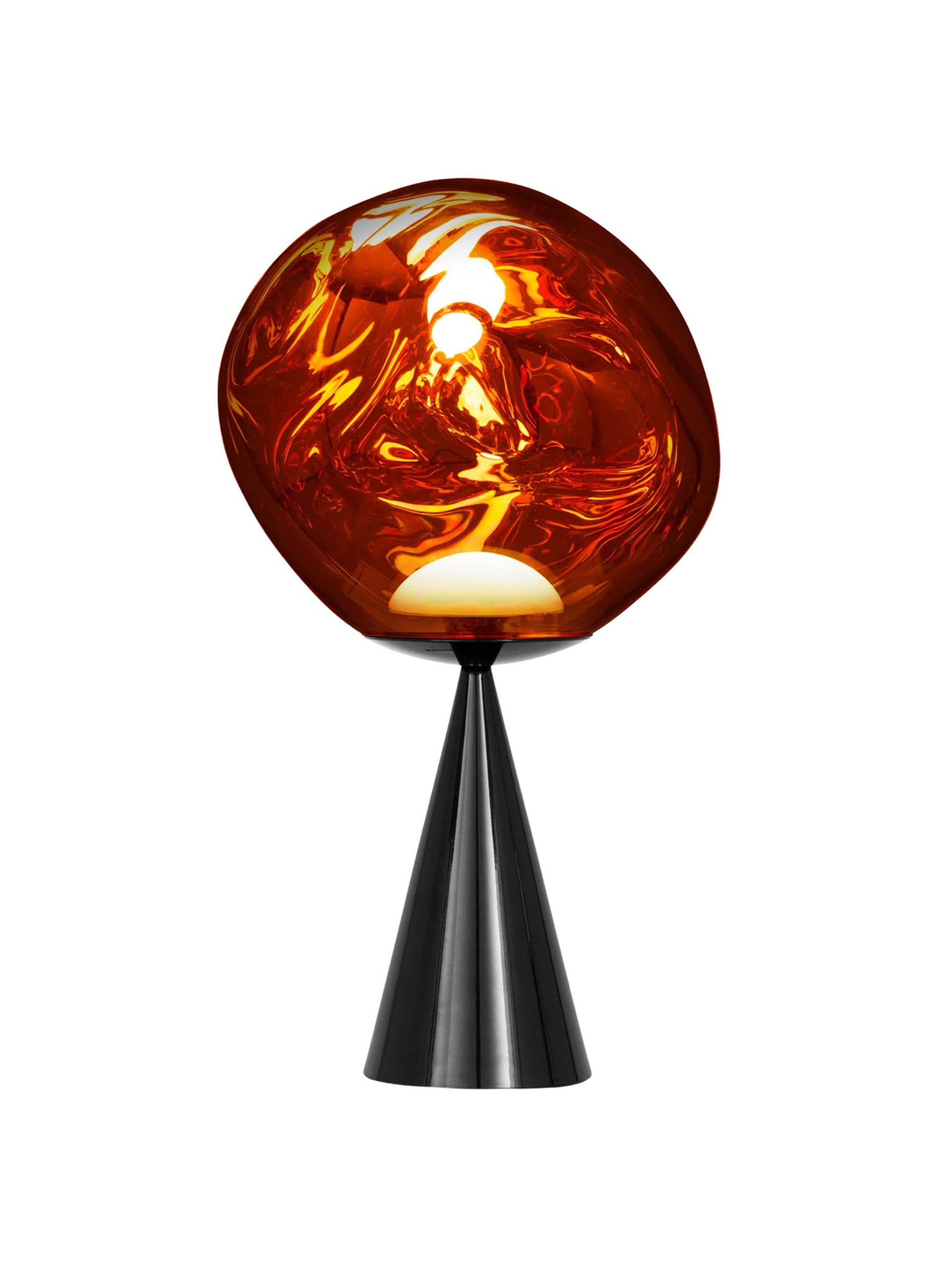 Tom Dixon - Lámpara de mesa - Melt Cone Fat Table Led - Mirrored, Gloss Copper