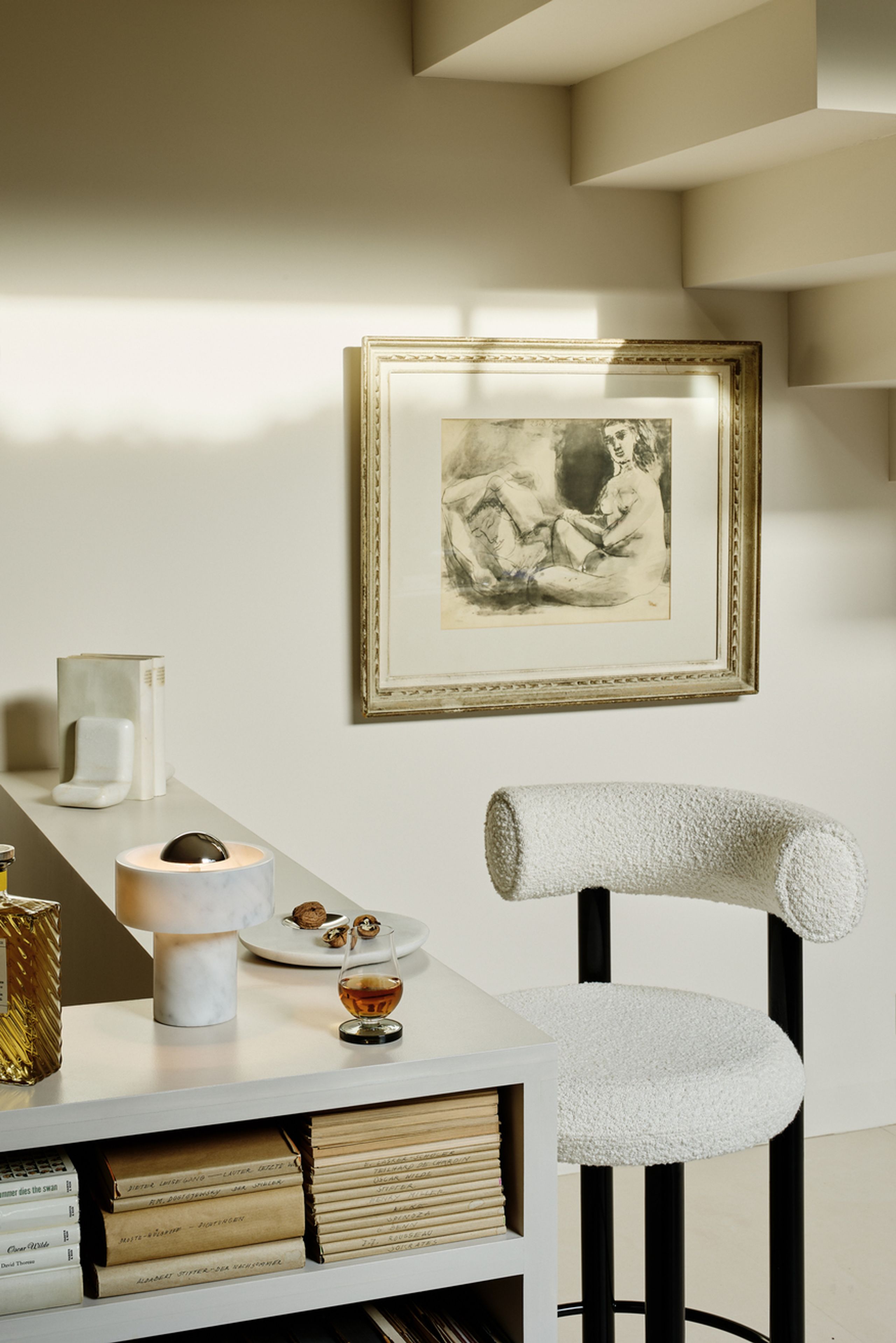 Tom Dixon - Table Lamp - Stone Portable LED - Gloss Silver