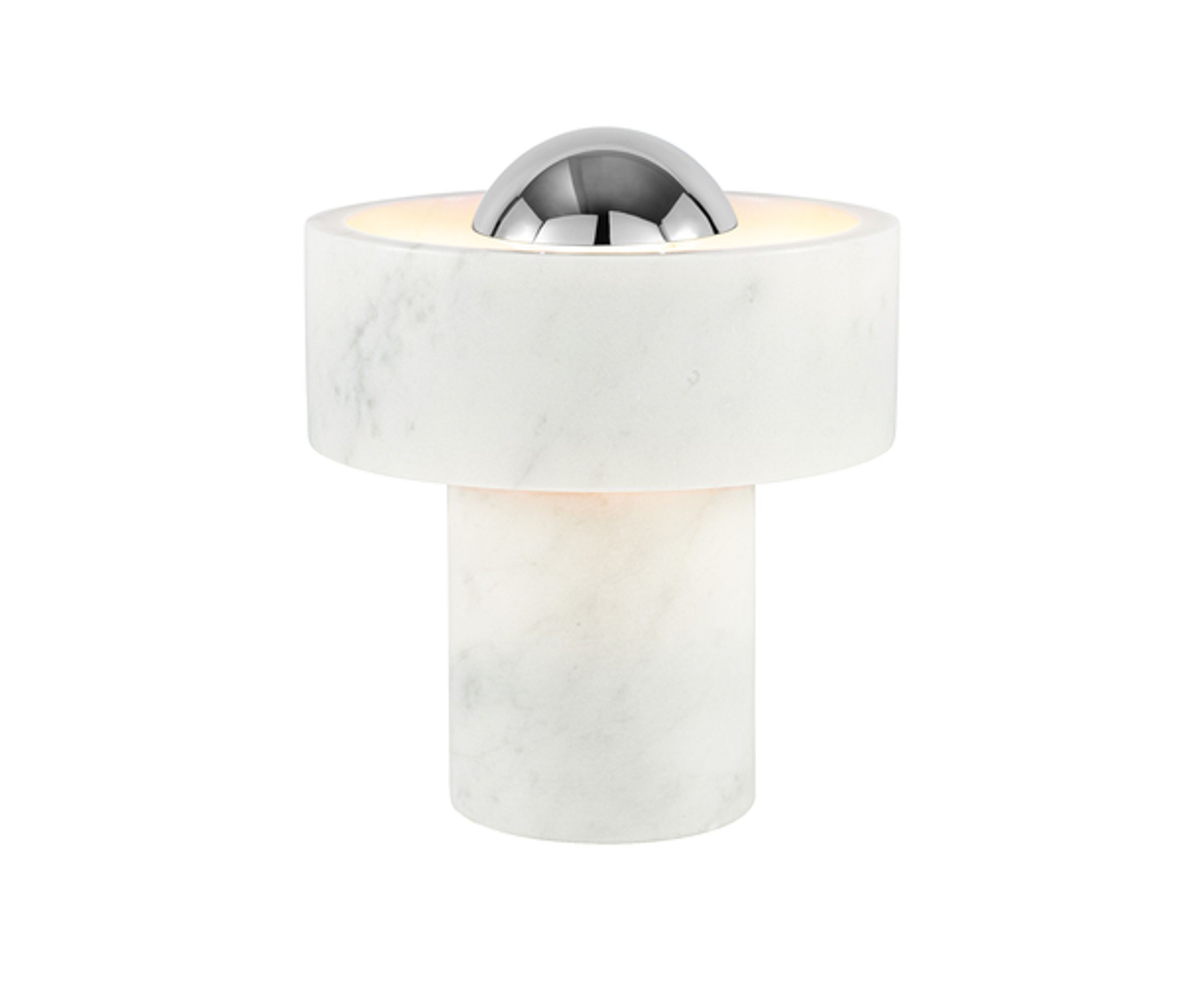 Tom Dixon - Table Lamp - Stone Portable LED - Gloss Silver