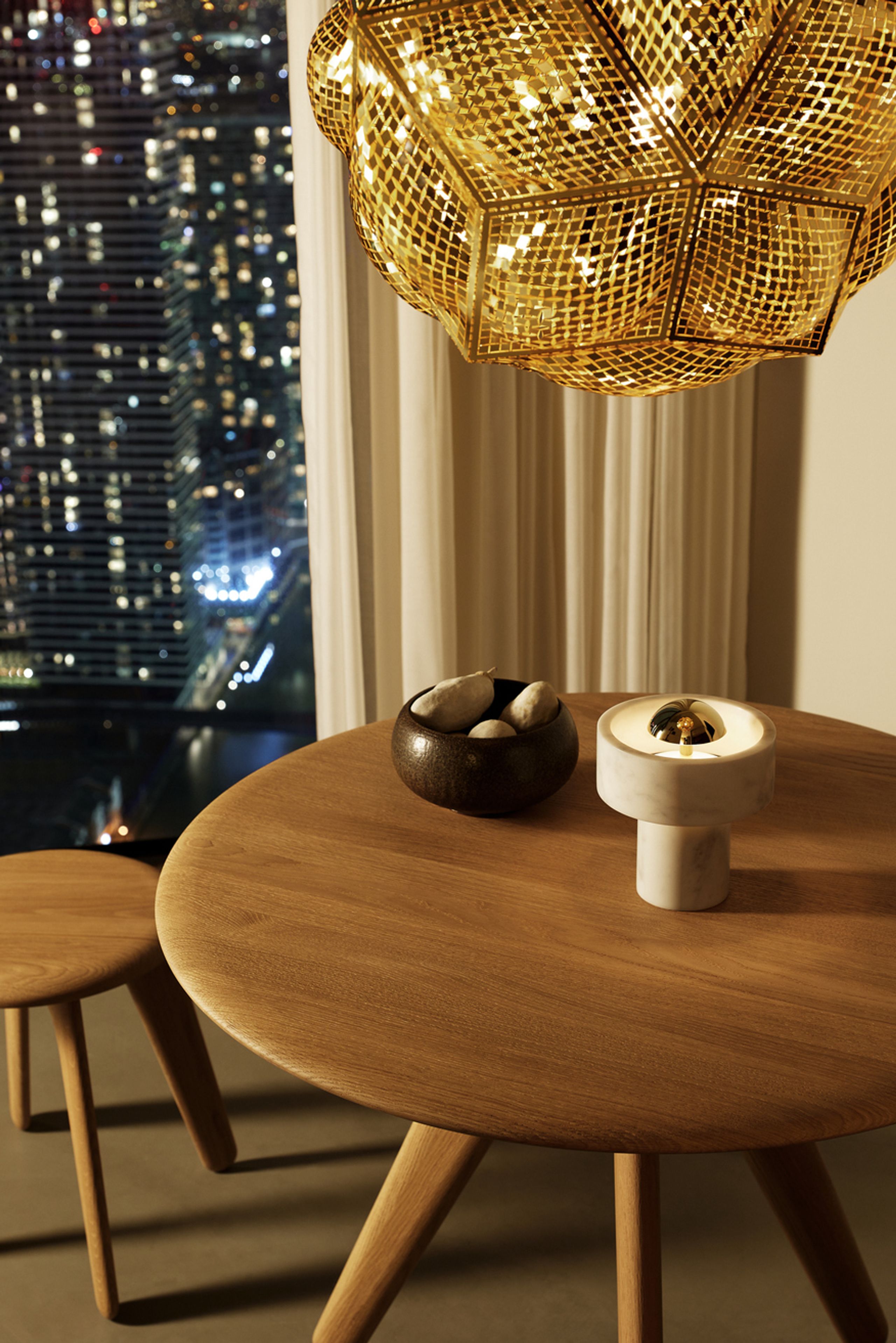 Tom Dixon - Table Lamp - Stone Portable LED - Gloss Silver