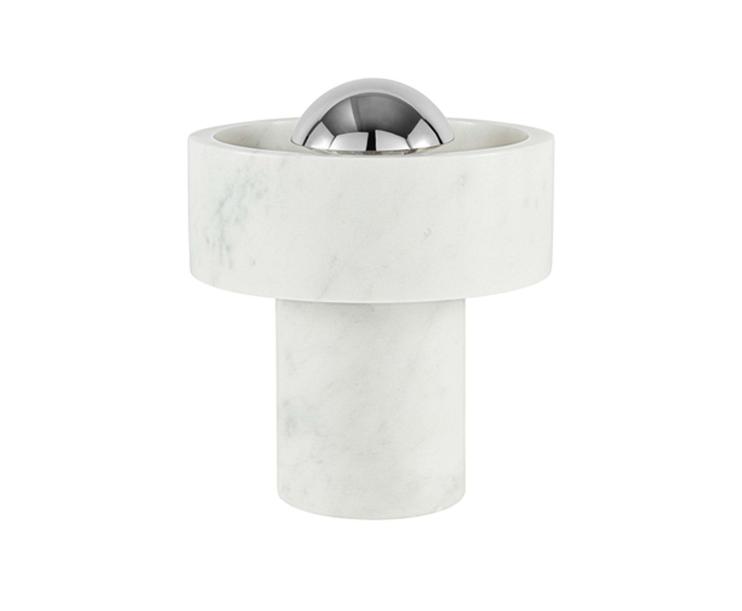 Tom Dixon - Table Lamp - Stone Portable LED - Gloss Silver