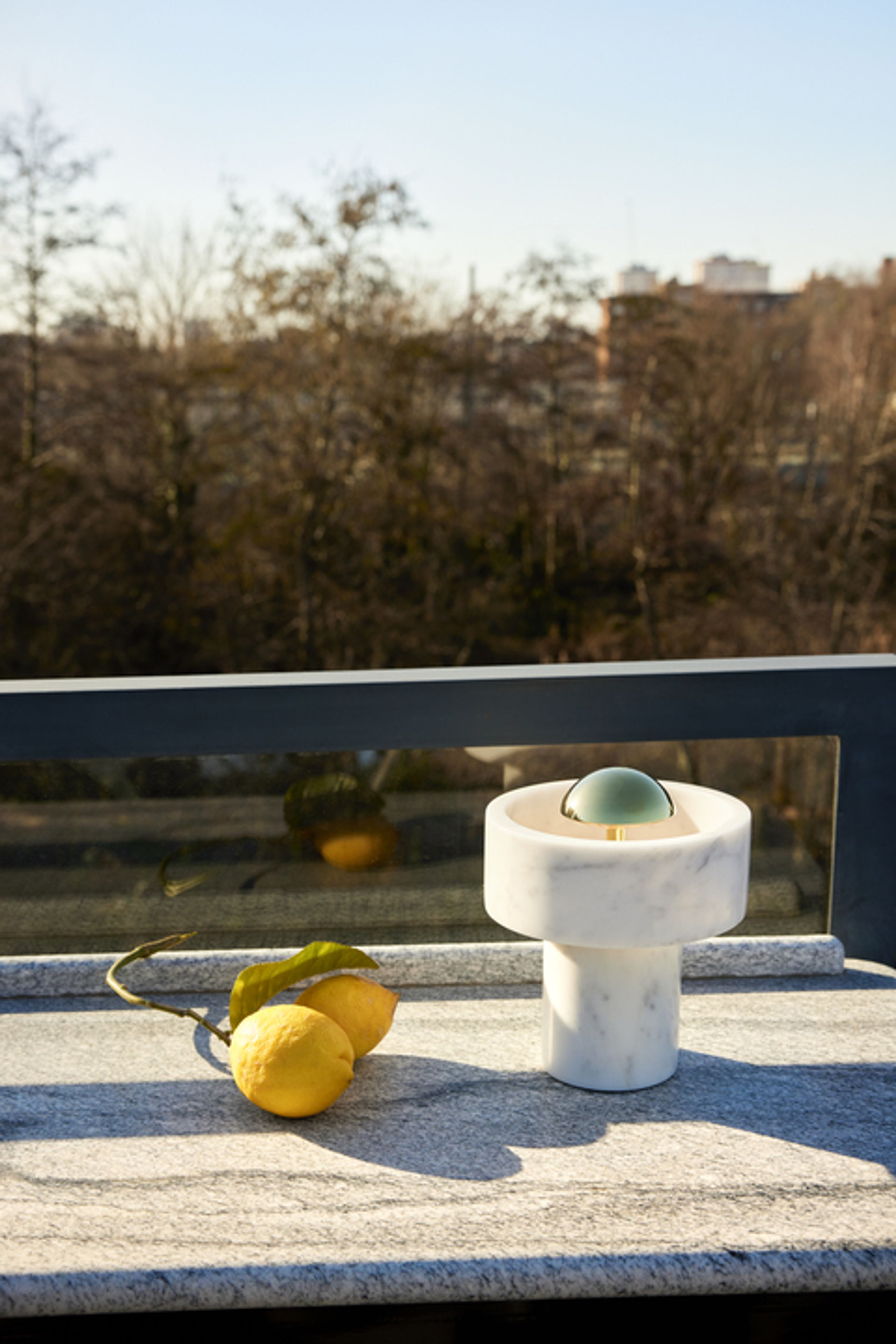 Tom Dixon - Table Lamp - Stone Portable LED - Gloss Silver