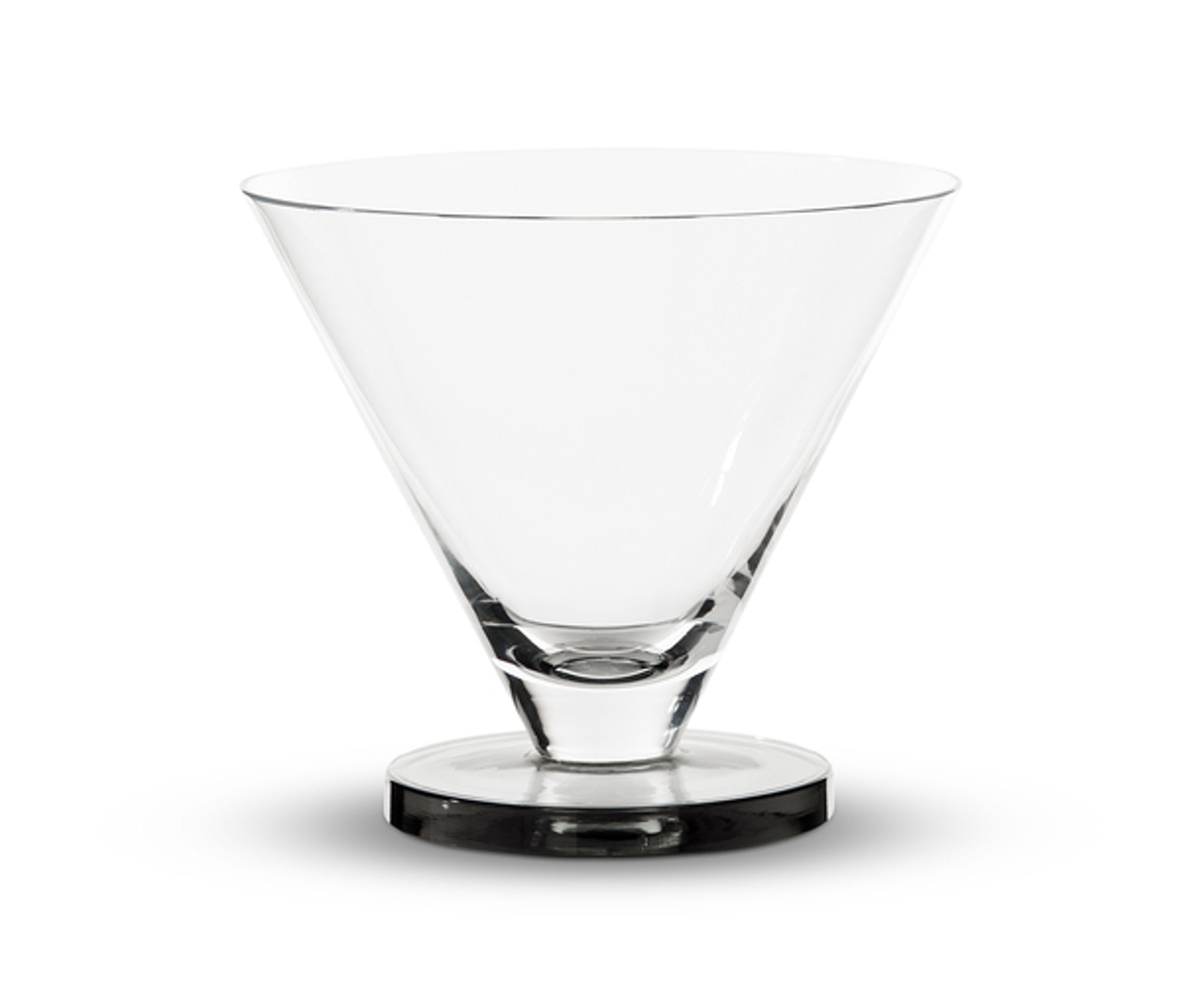 Tom Dixon - Cocktail glass - Puck Cocktail Glasses - Clear / Smoke - 2 pcs