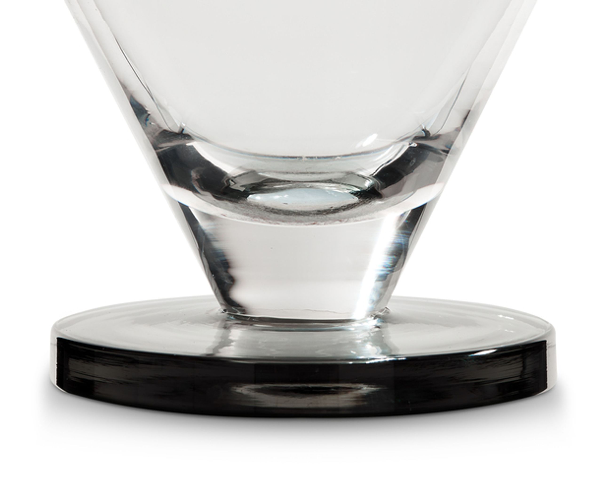 Tom Dixon - Cocktail glass - Puck Cocktail Glasses - Clear / Smoke - 2 pcs