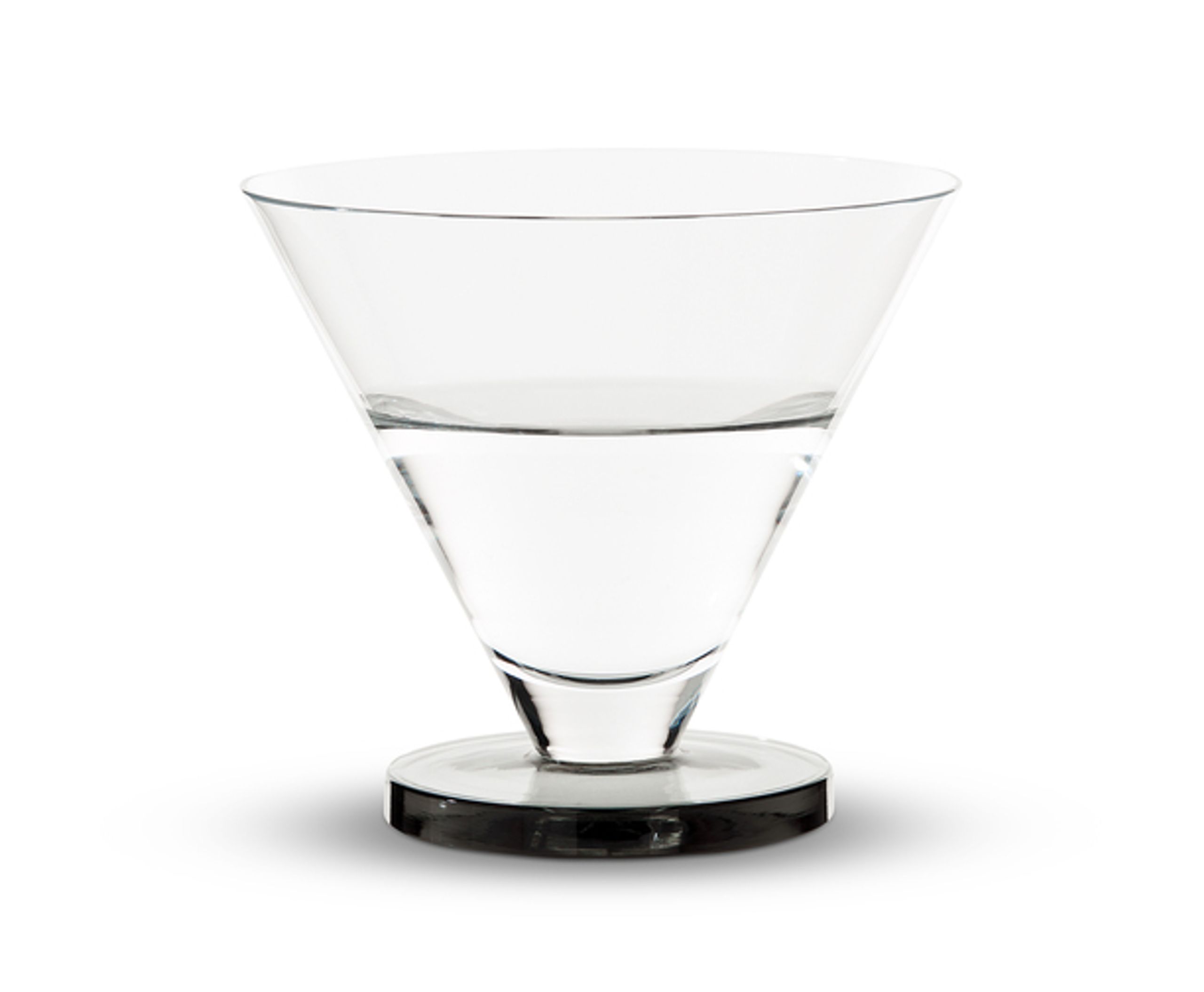 Tom Dixon - Cocktail glass - Puck Cocktail Glasses - Clear / Smoke - 2 pcs