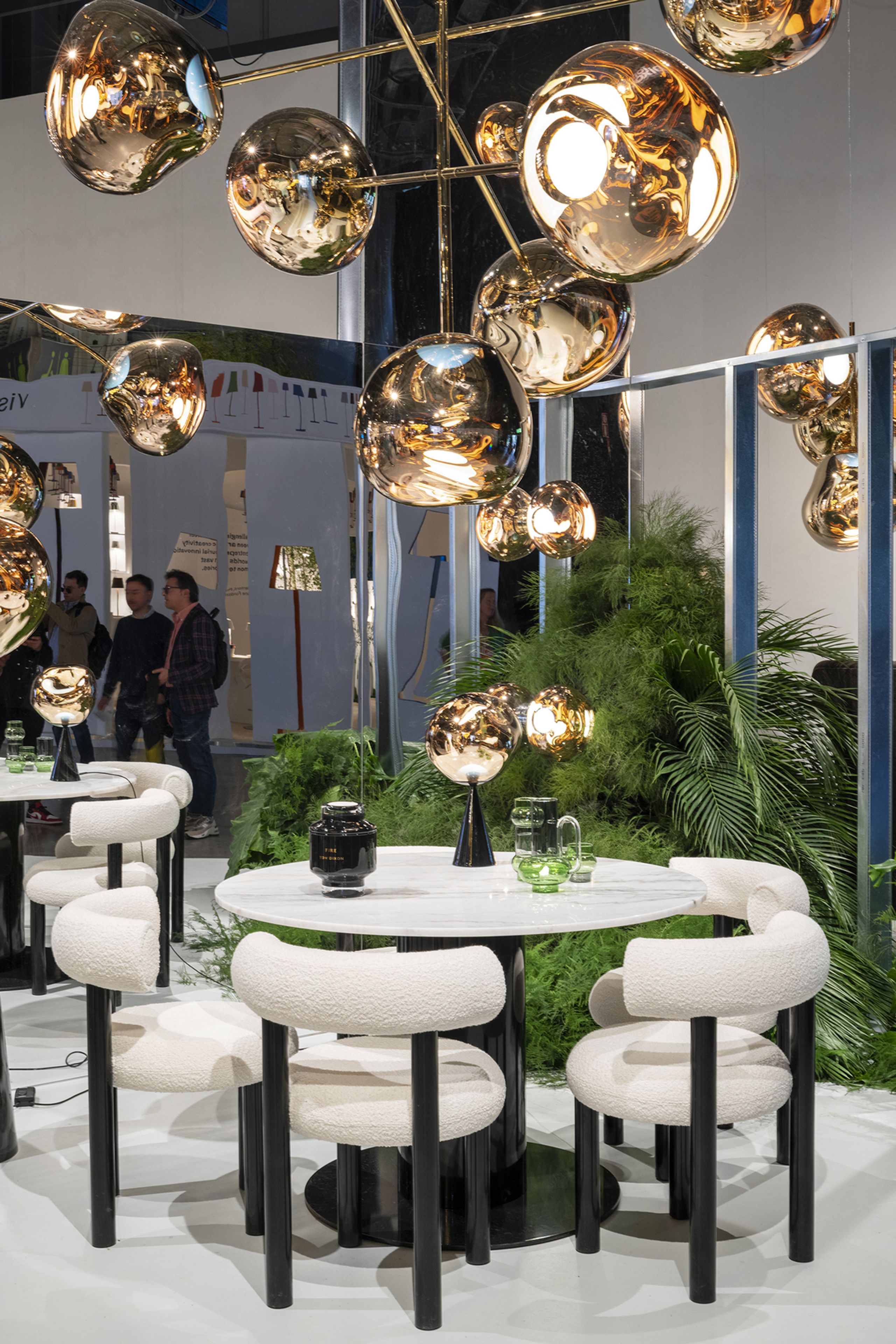 Tom Dixon - Glas - Bump Short Glasses - Clear / Green - 2 pcs