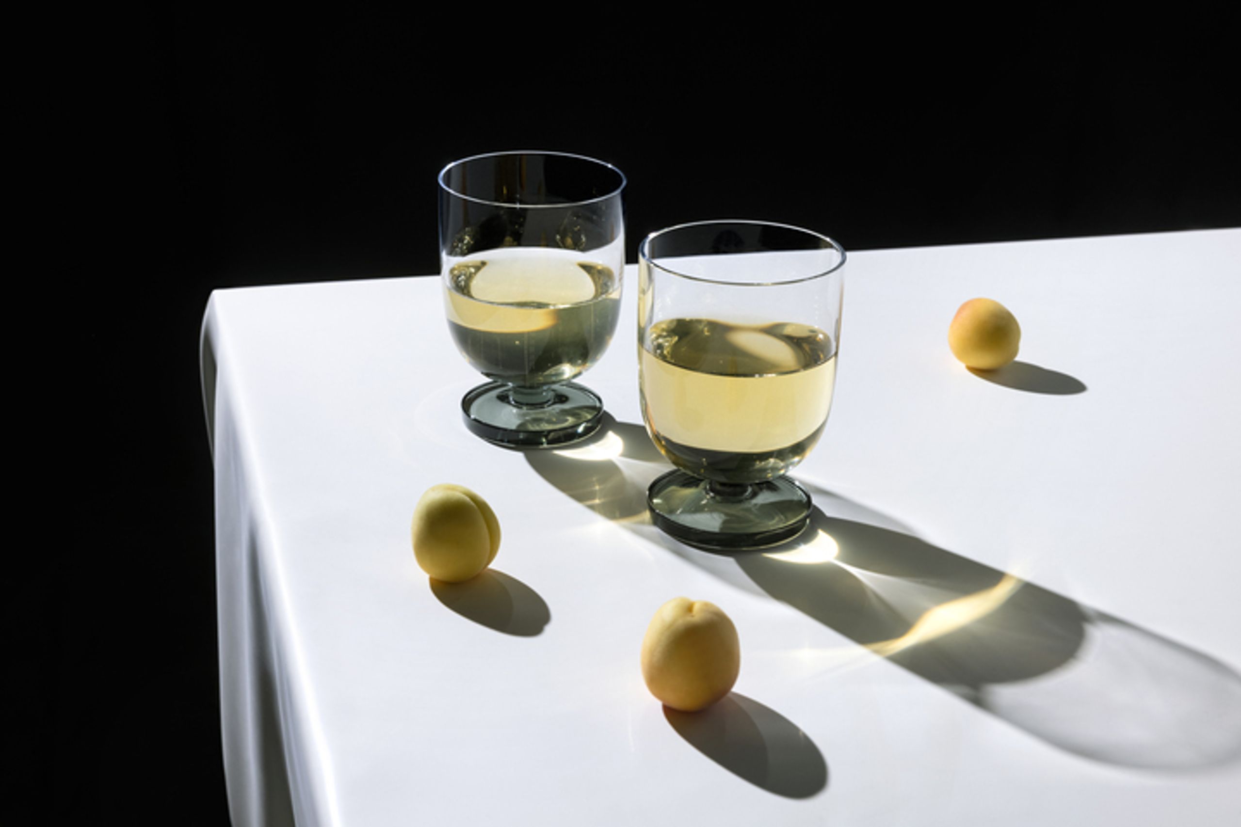 Tom Dixon - Glass - Puck Water Tumblers - Clear / Smoke - 2 pcs