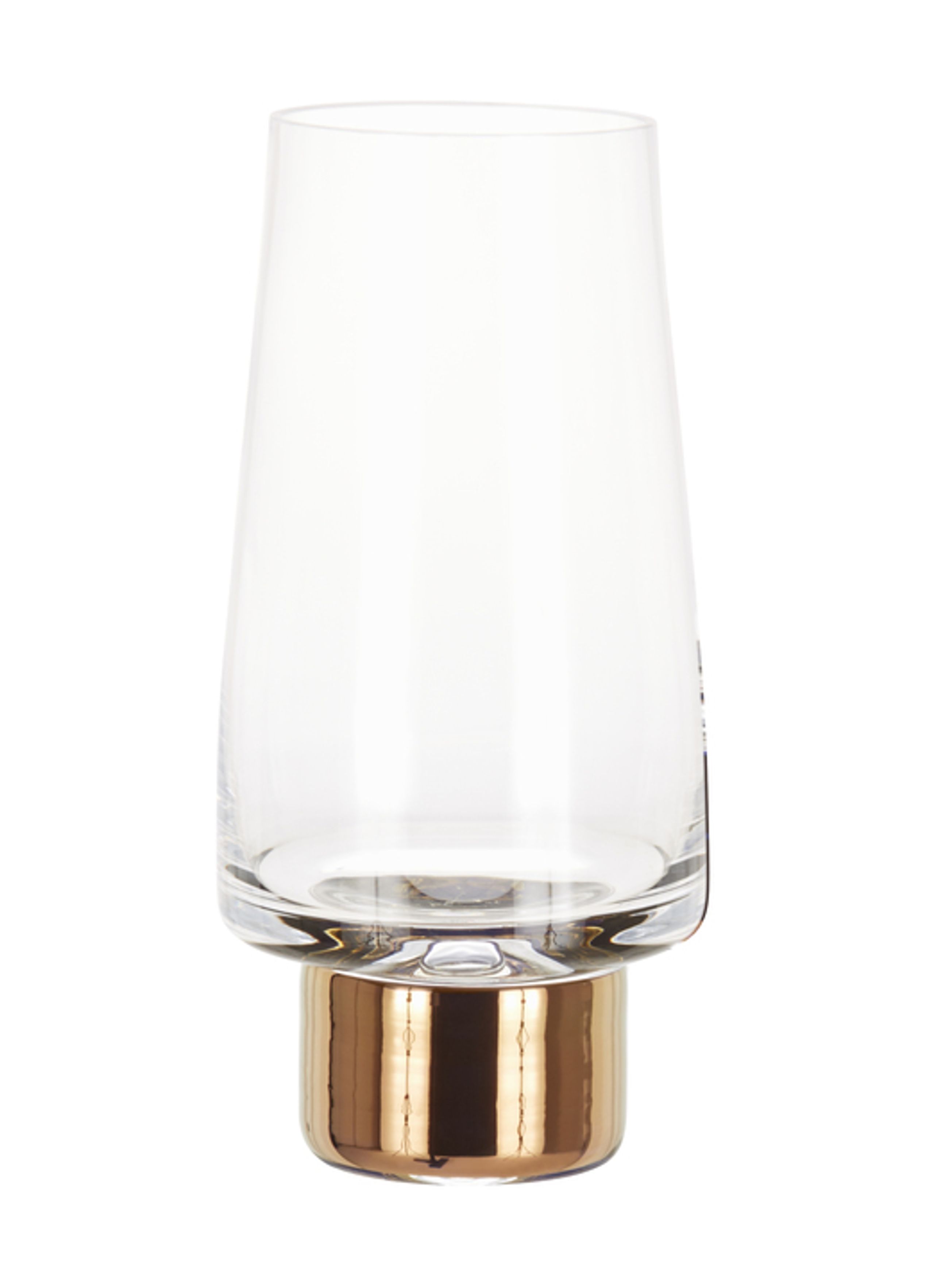 Tom Dixon - Vetro - Tank High Ball Glasses - Clear / Copper
