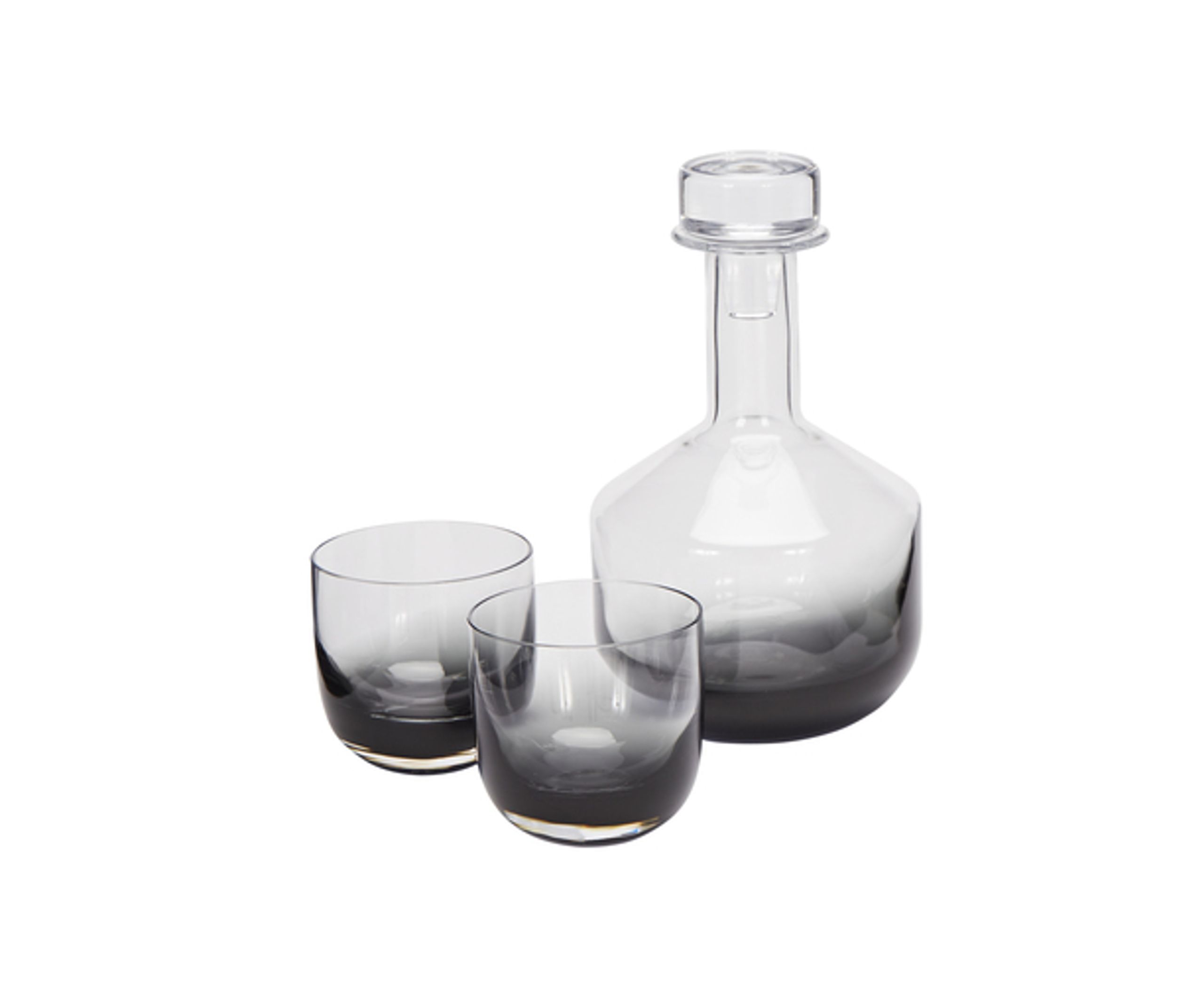 Tom Dixon - Szkło - Tank Whiskey Glasses - Clear / Black