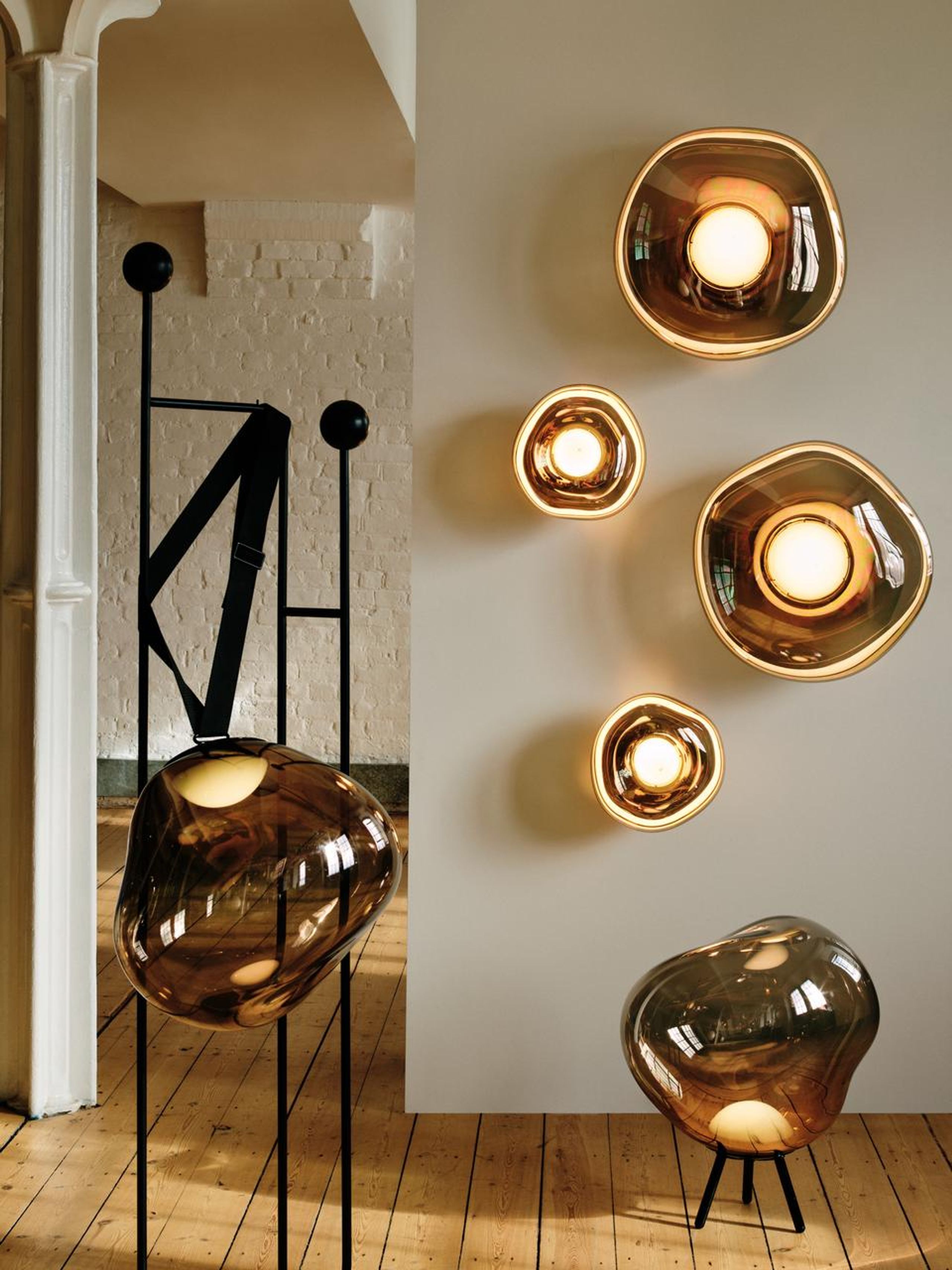 Tom Dixon - Floor lamp - Melt Portable Floor/Hanging LED - Copper / Black