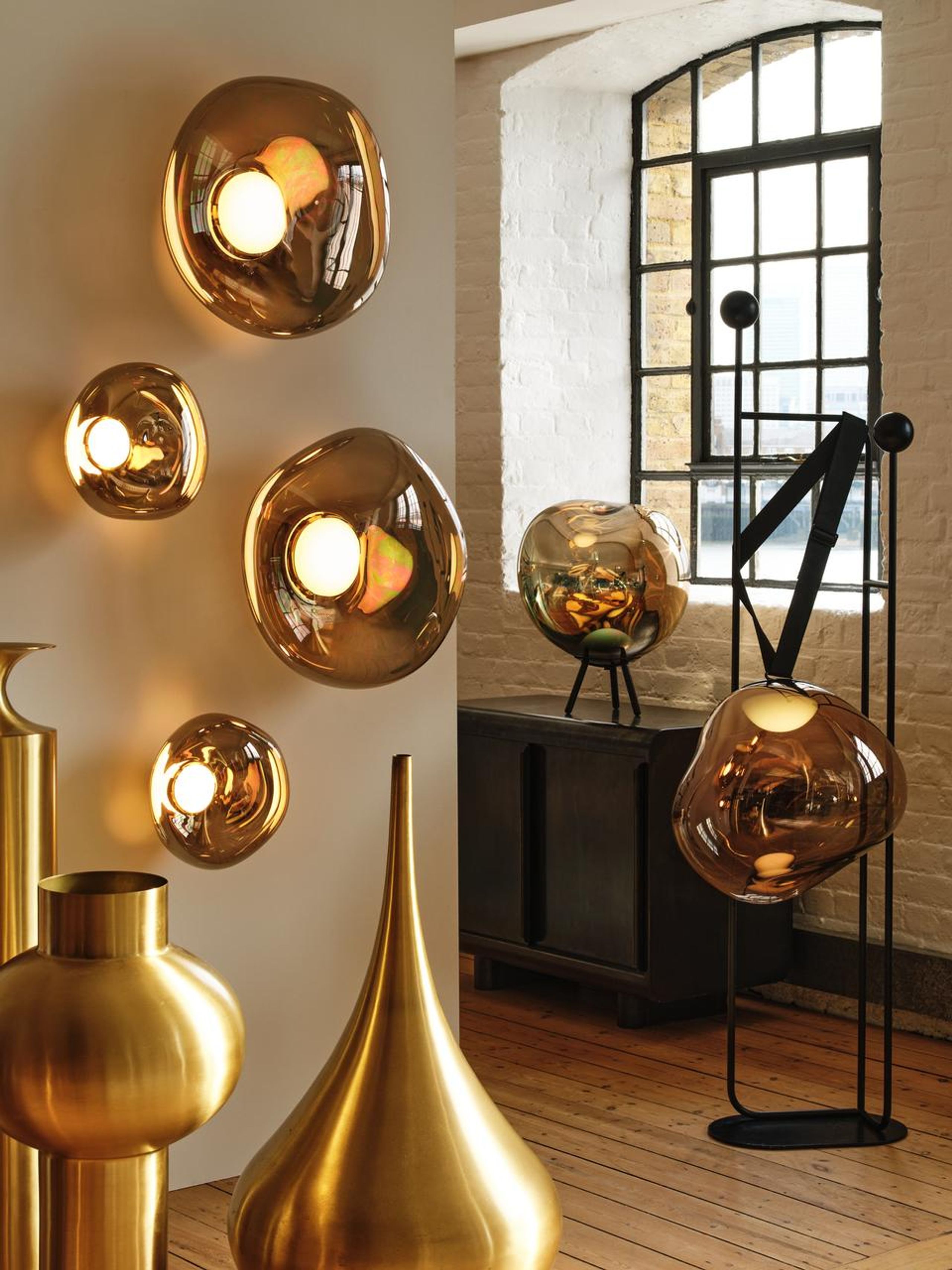 Tom Dixon - Floor lamp - Melt Portable Floor/Hanging LED - Copper / Black