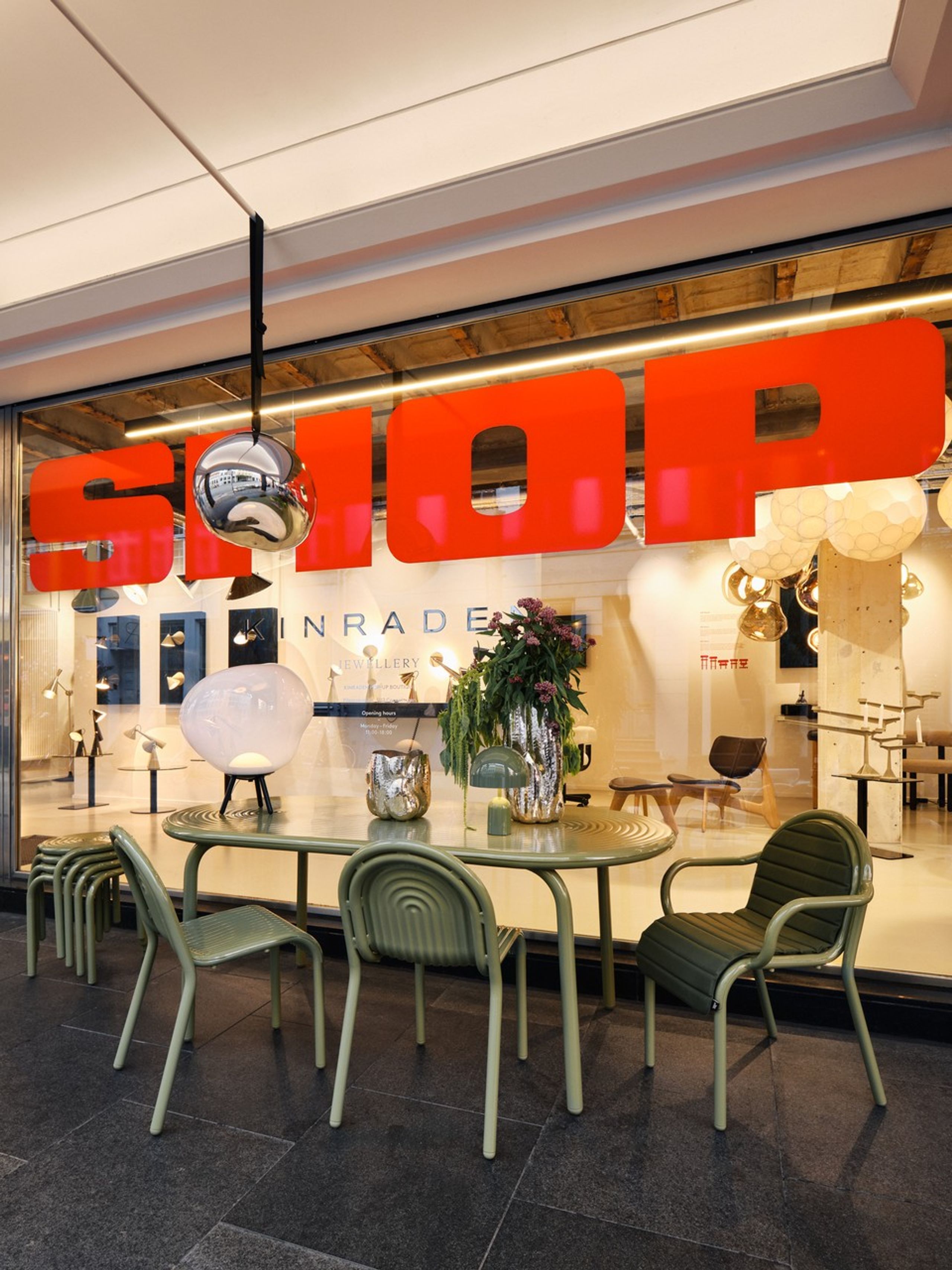 Tom Dixon - Krzesło ogrodowe - Groove Arm Chair - Moss