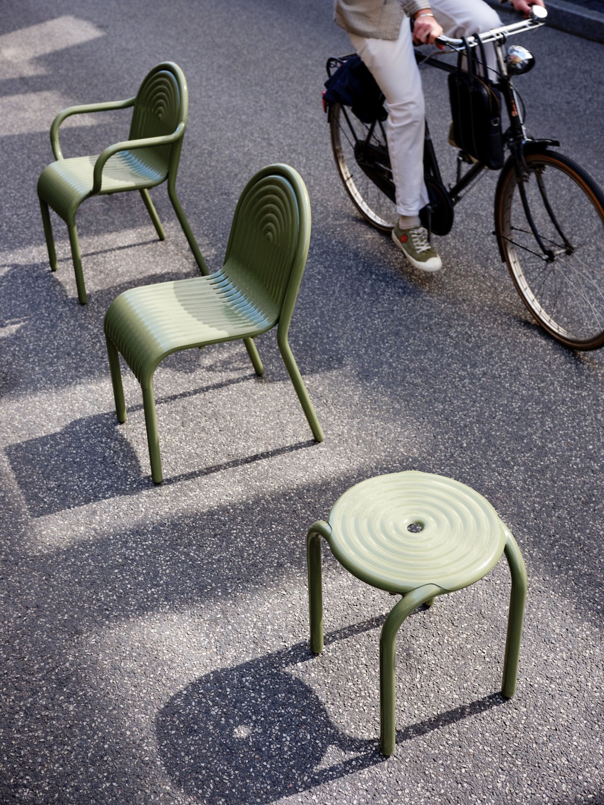 Tom Dixon - Garden chair - Groove Side Chair - Moss