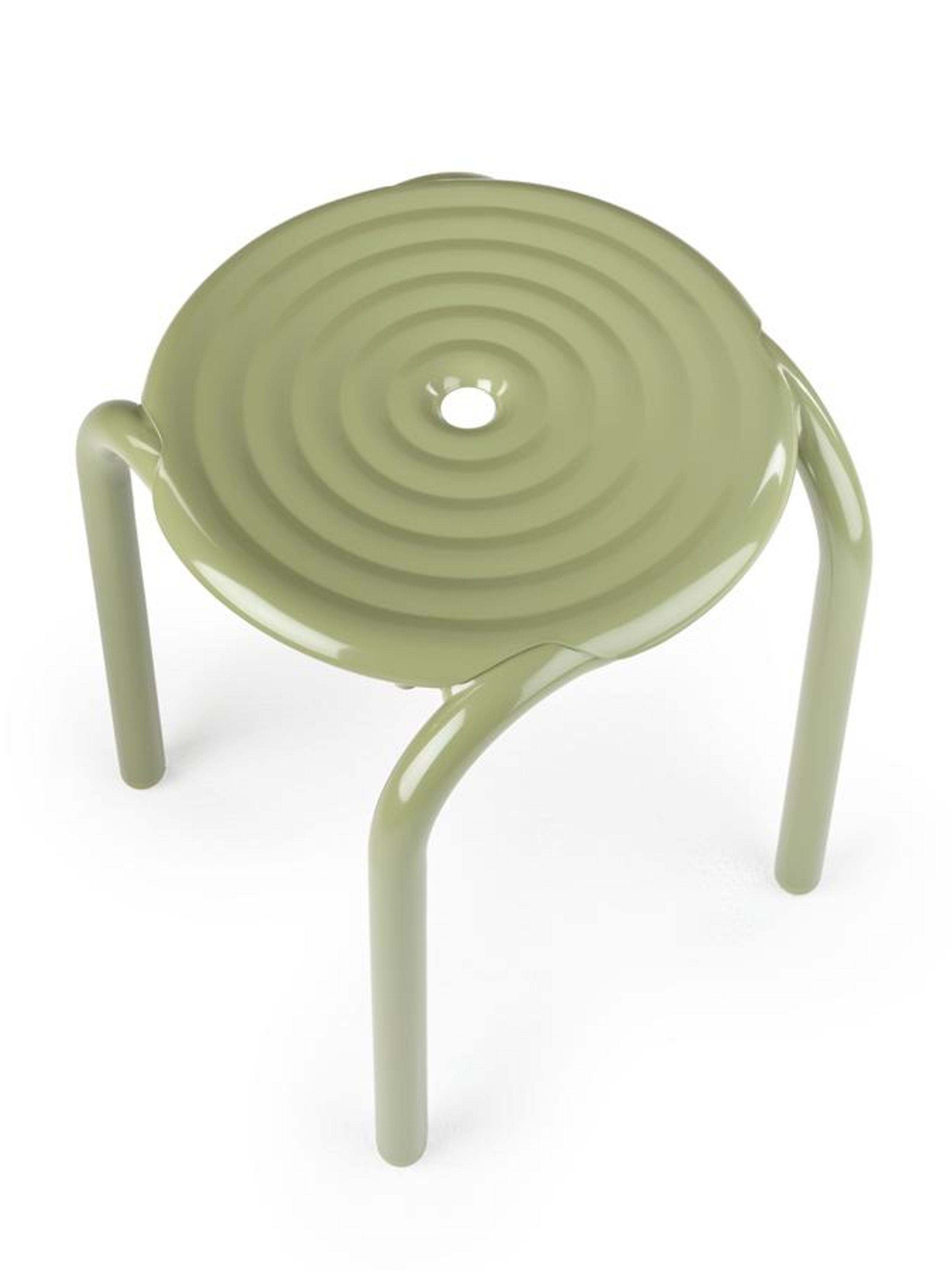 Tom Dixon - Trädgårdsstol - Groove Stool - Moss