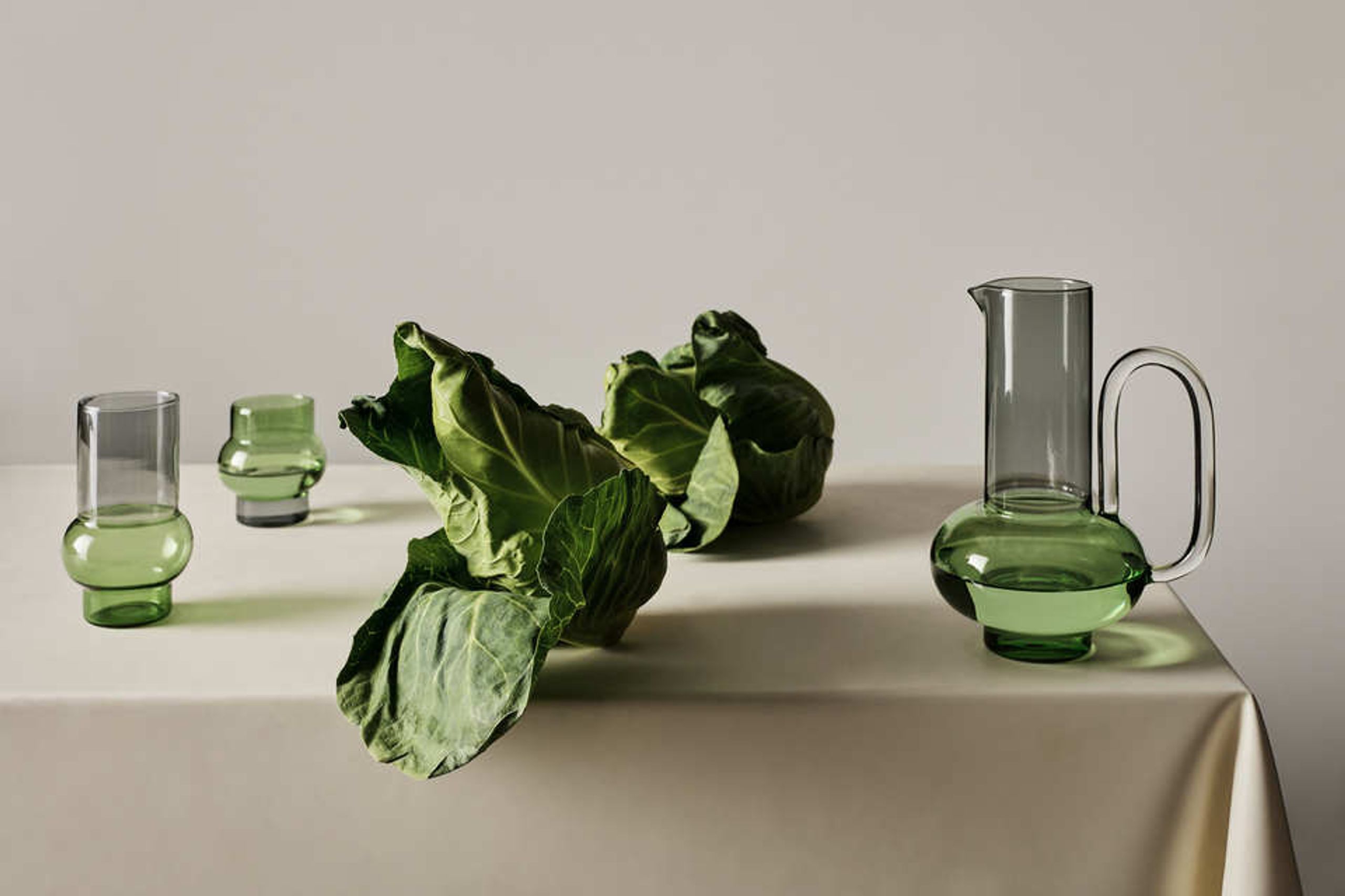 Tom Dixon - Pichet - Bump Jug - Clear / Green