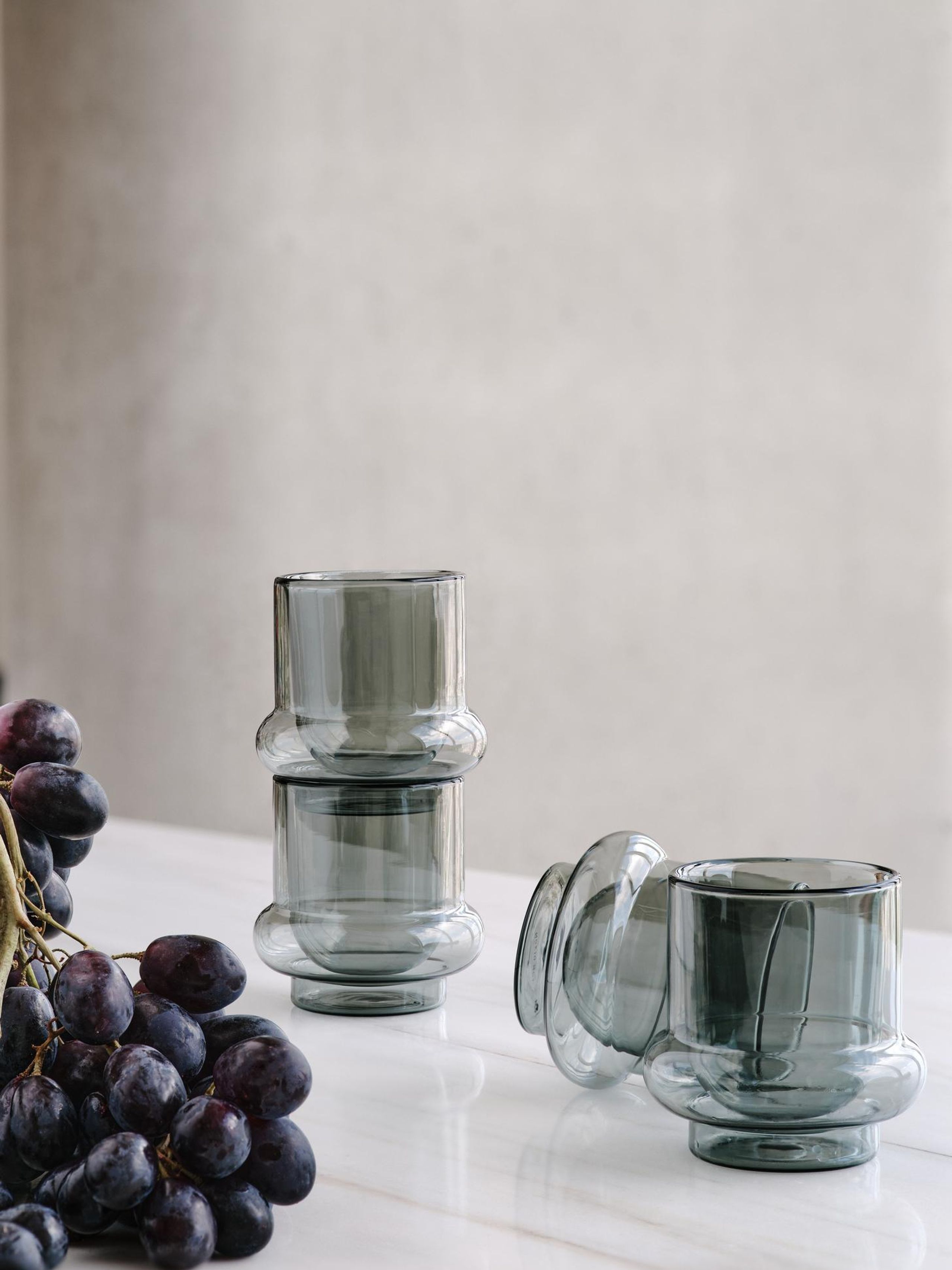 Tom Dixon - Cup - Bump Coffee Cups X 2 - Grey / Green - 2 pcs