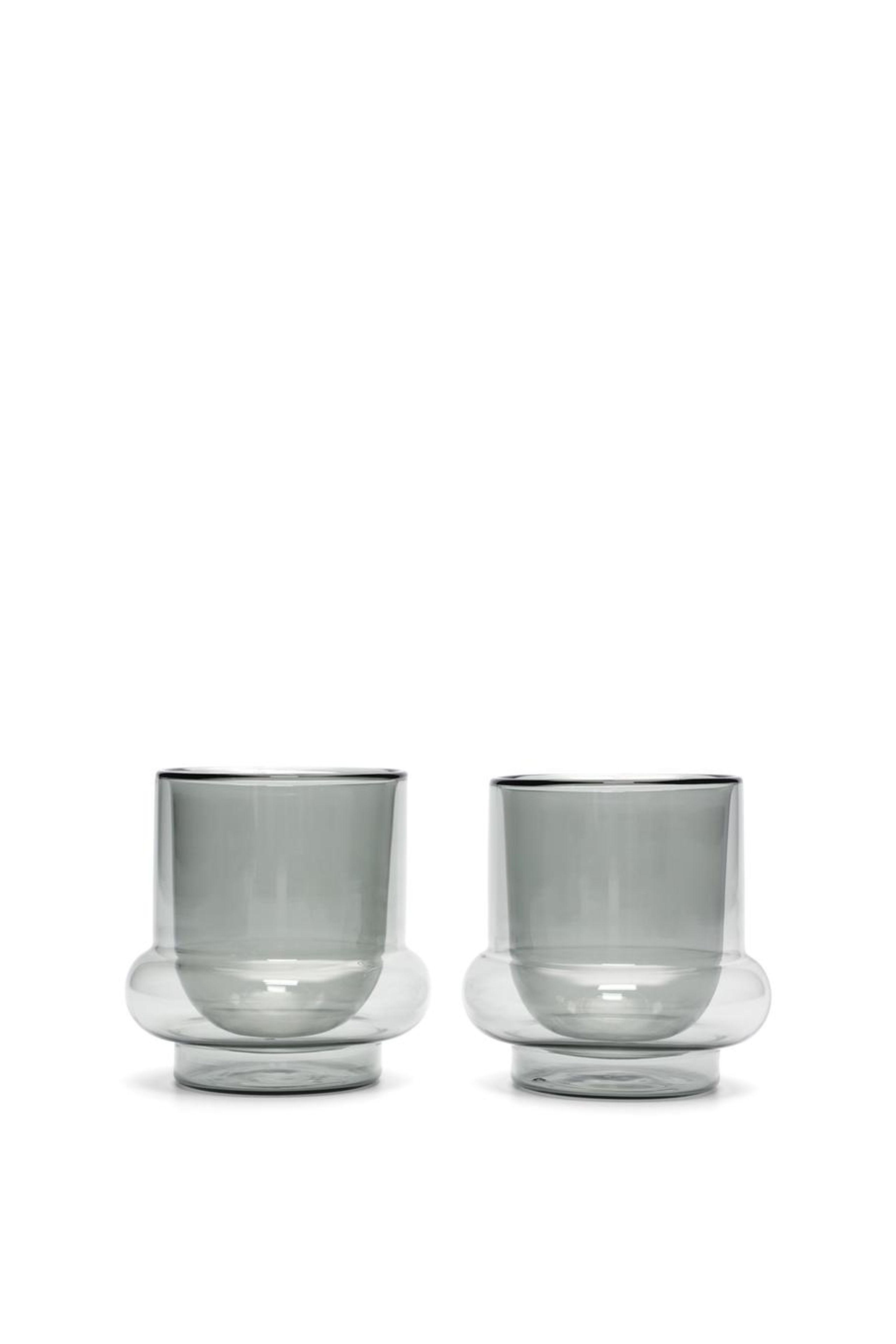 Tom Dixon - Cup - Bump Coffee Cups X 2 - Grey / Green - 2 pcs