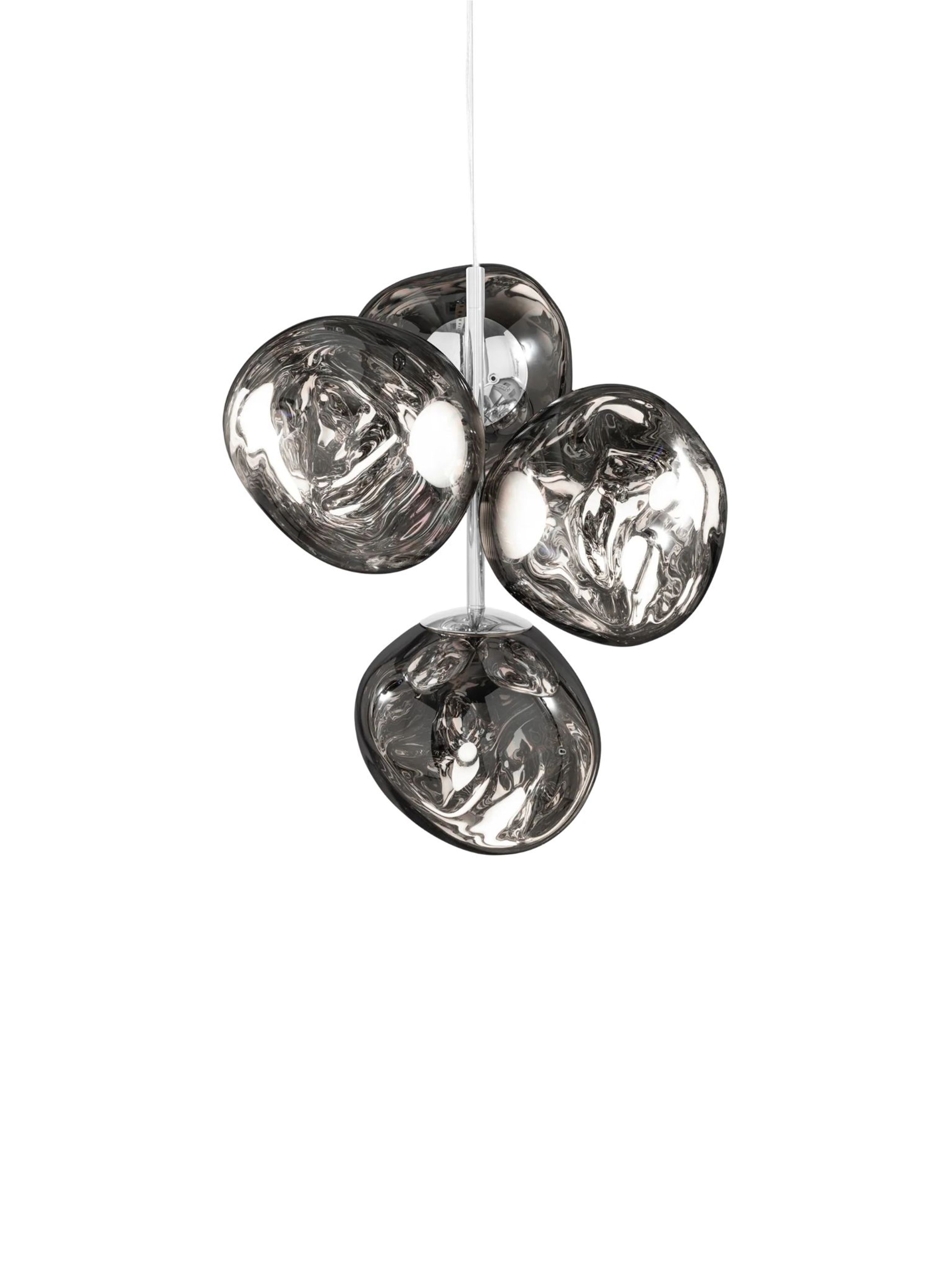 Tom Dixon - Ceiling lamp - Melt Chandelier Mini Led - Mirrored, Polished Silver