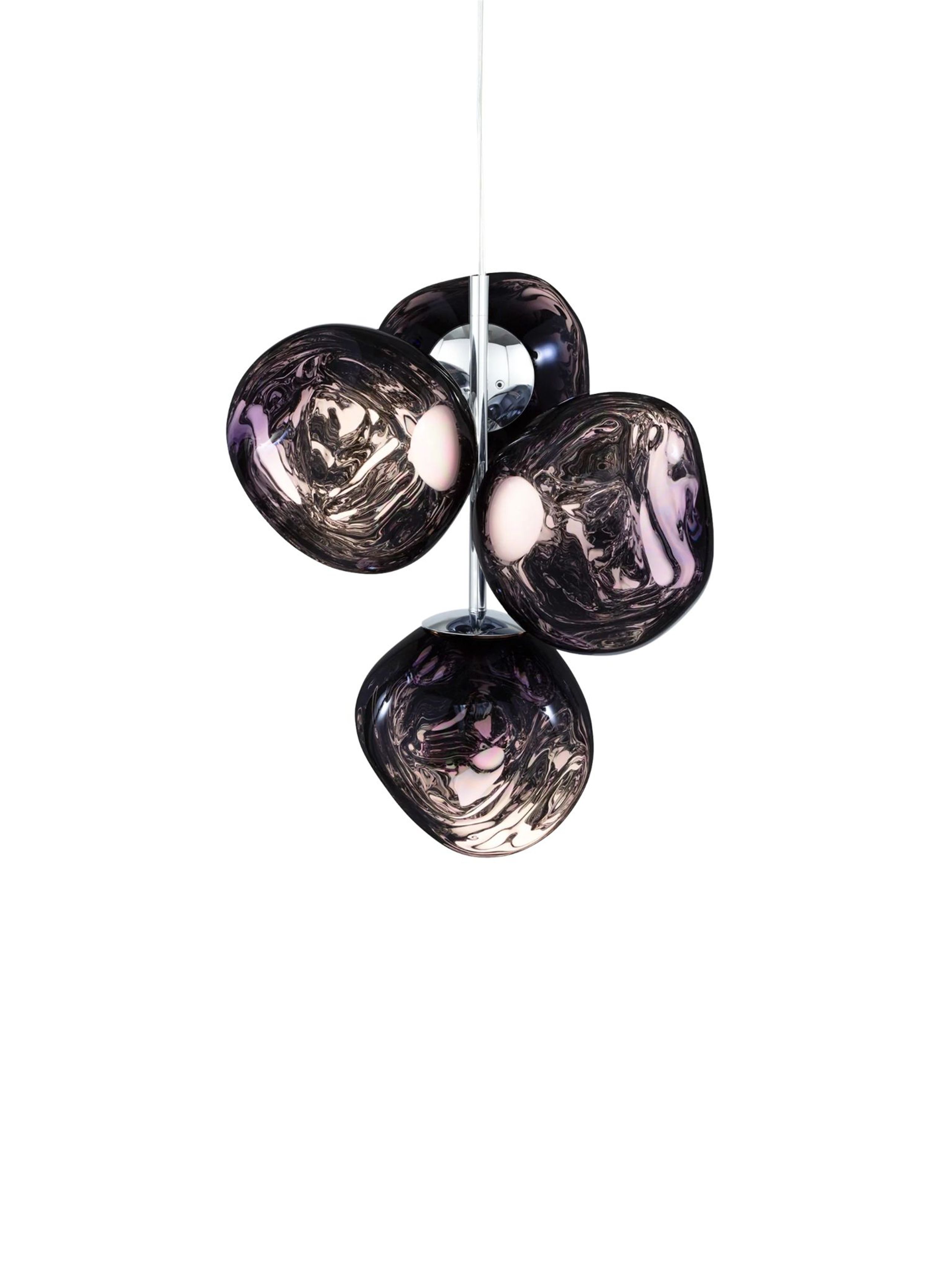 Tom Dixon - Ceiling lamp - Melt Chandelier Mini Led - Mirrored, Polished Smoke